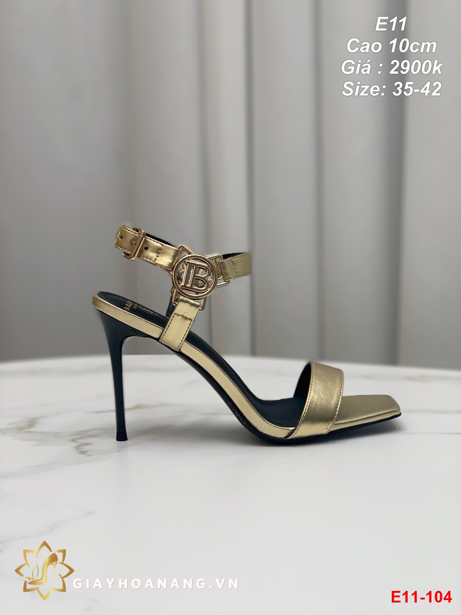 E11-104 Balmain sandal cao 10cm siêu cấp