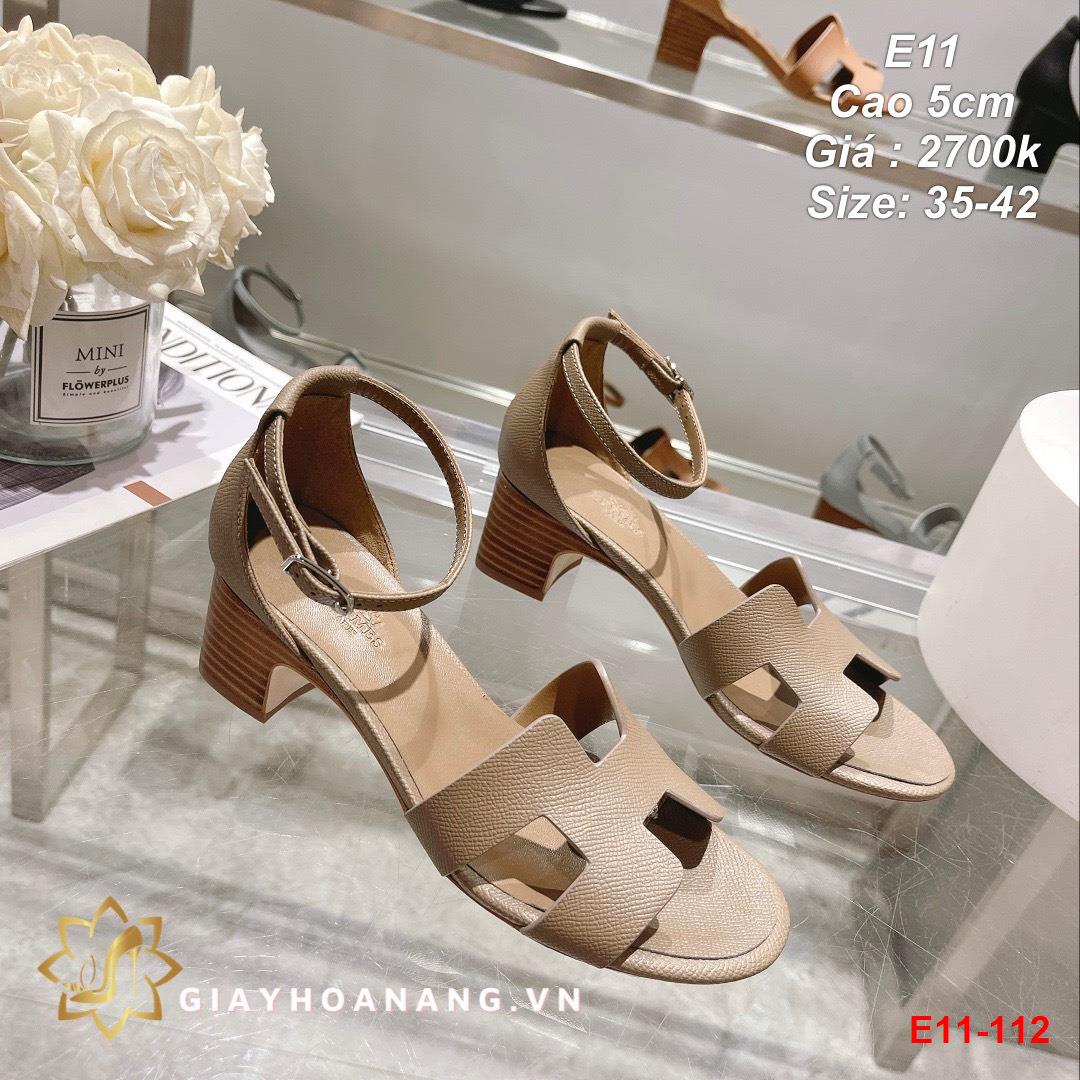 E11-112 Hermes sandal cao 5cm siêu cấp