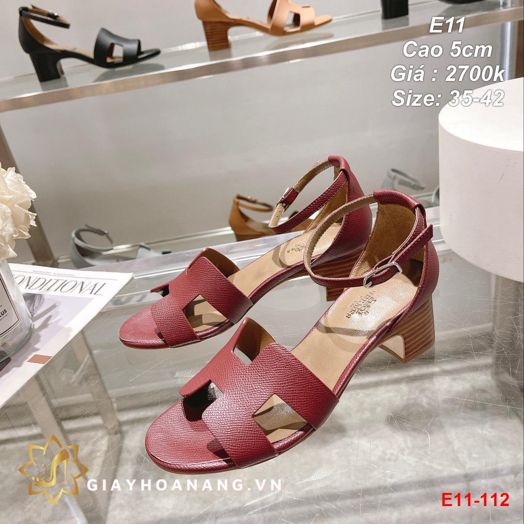 E11-112 Hermes sandal cao 5cm siêu cấp