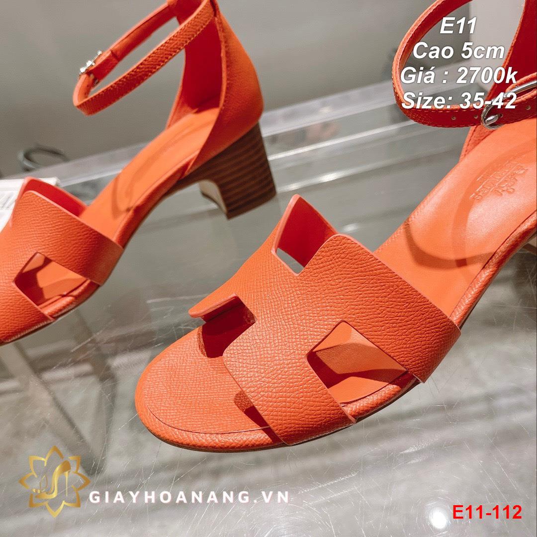 E11-112 Hermes sandal cao 5cm siêu cấp