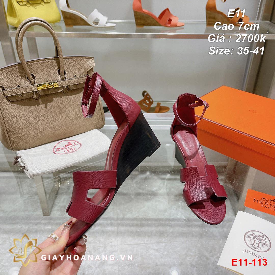 E11-113 Hermes sandal cao 7cm siêu cấp