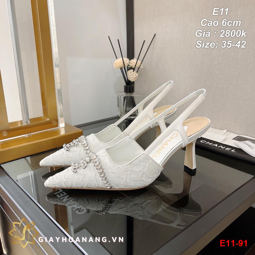 E11-91 Chanel sandal cao 6cm siêu cấp