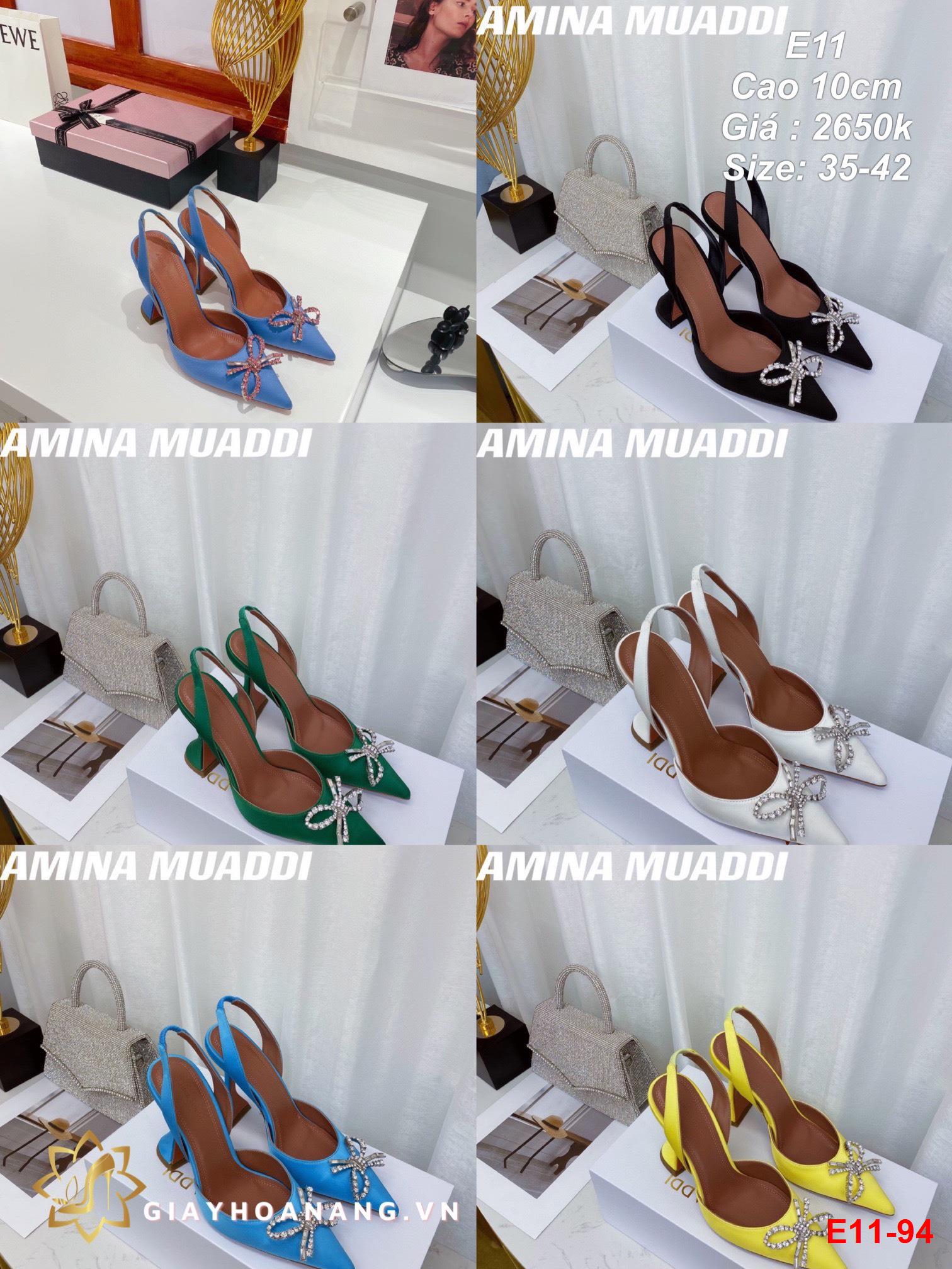 E11-94 Amina Muaddi sandal cao 10cm siêu cấp