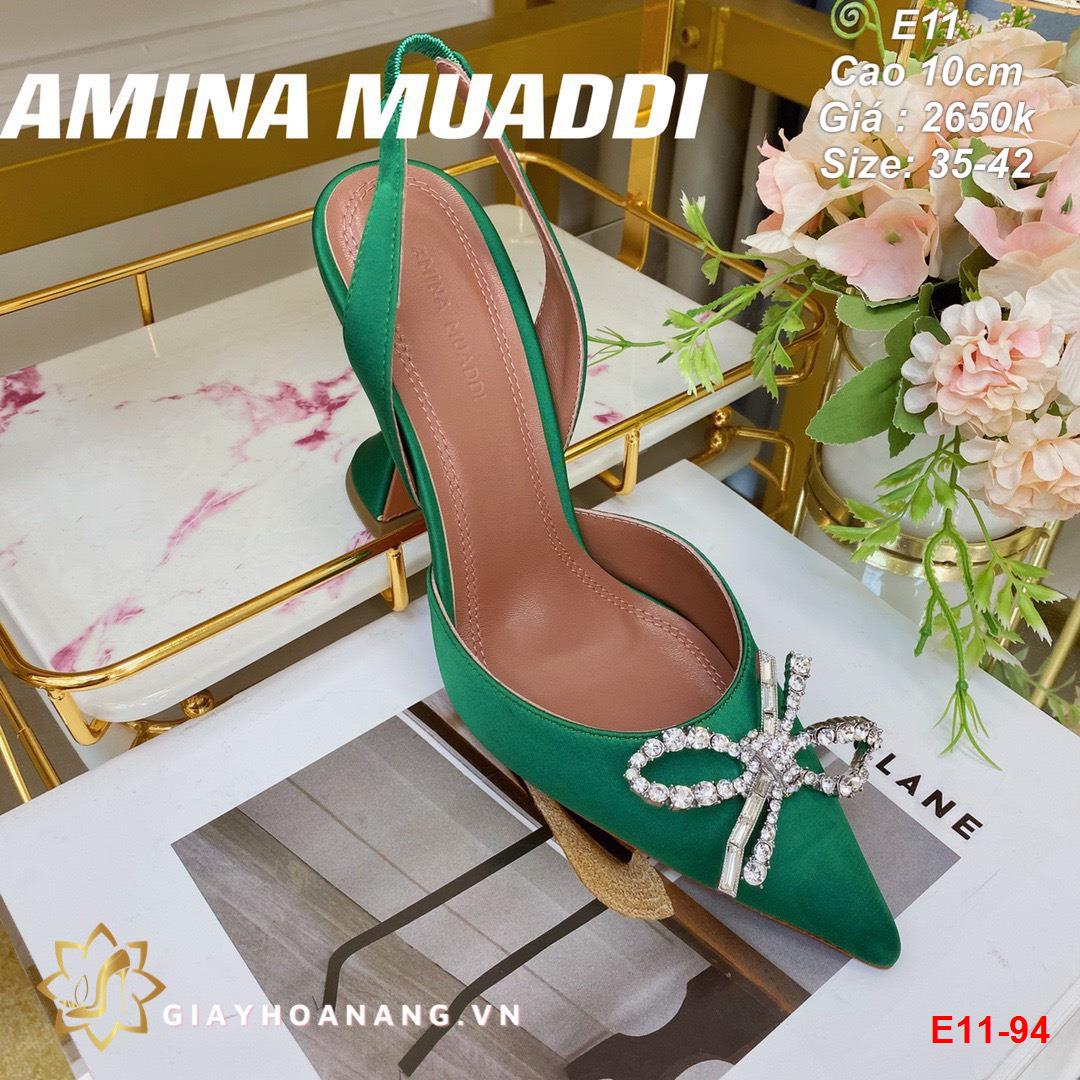 E11-94 Amina Muaddi sandal cao 10cm siêu cấp