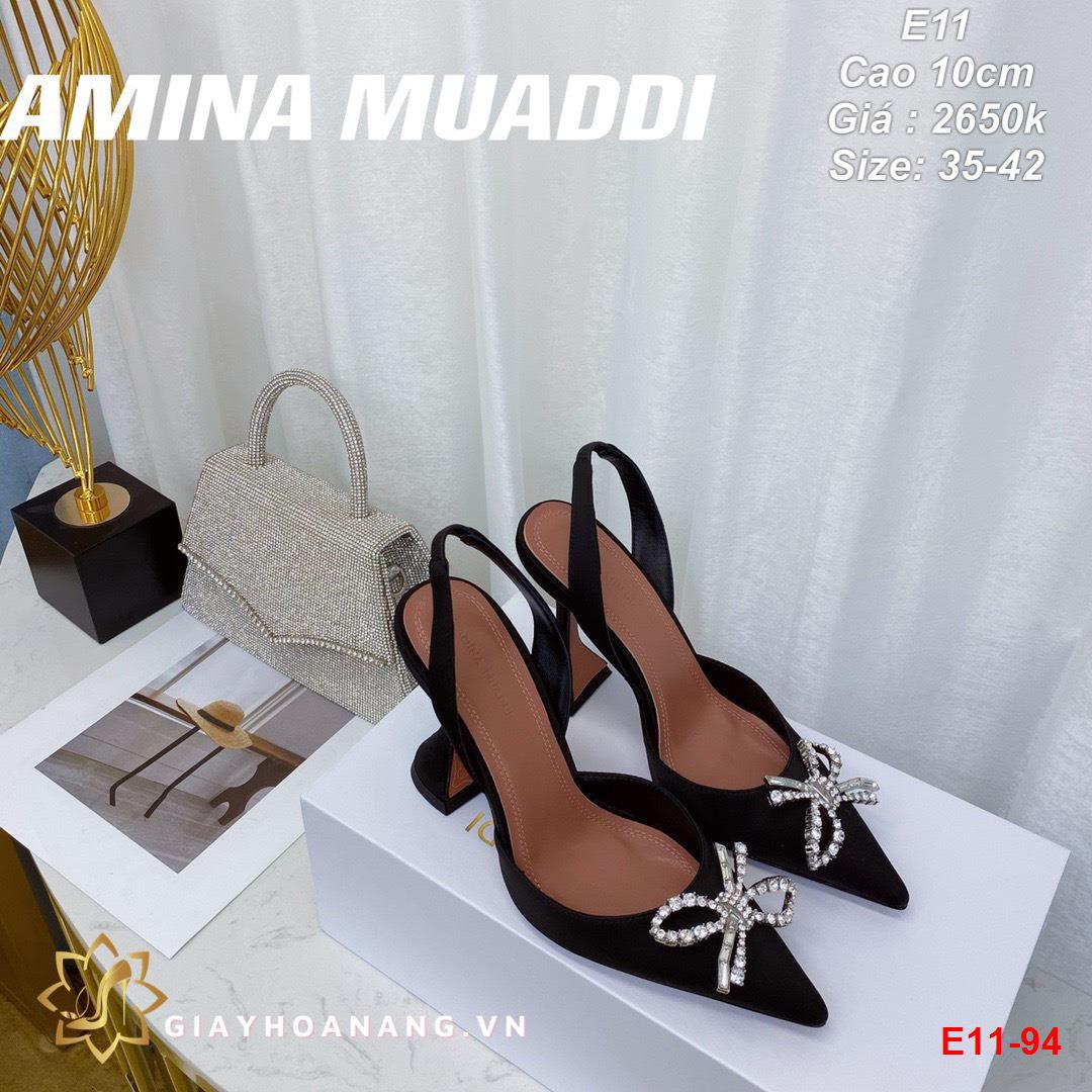 E11-94 Amina Muaddi sandal cao 10cm siêu cấp