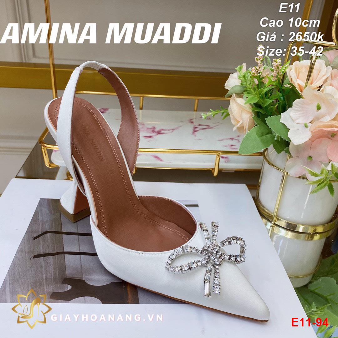 E11-94 Amina Muaddi sandal cao 10cm siêu cấp