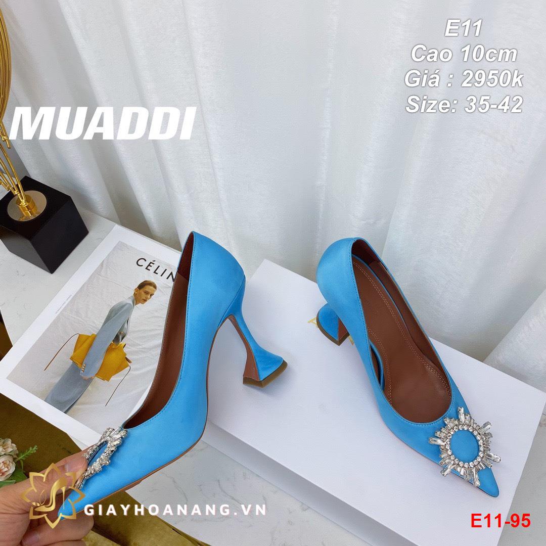E11-95 Amina Muaddi giày cao 10cm siêu cấp