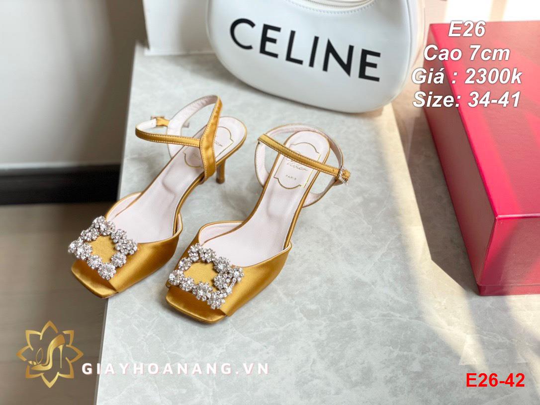 E26-42 Roger Vivier sandal cao 7cm siêu cấp