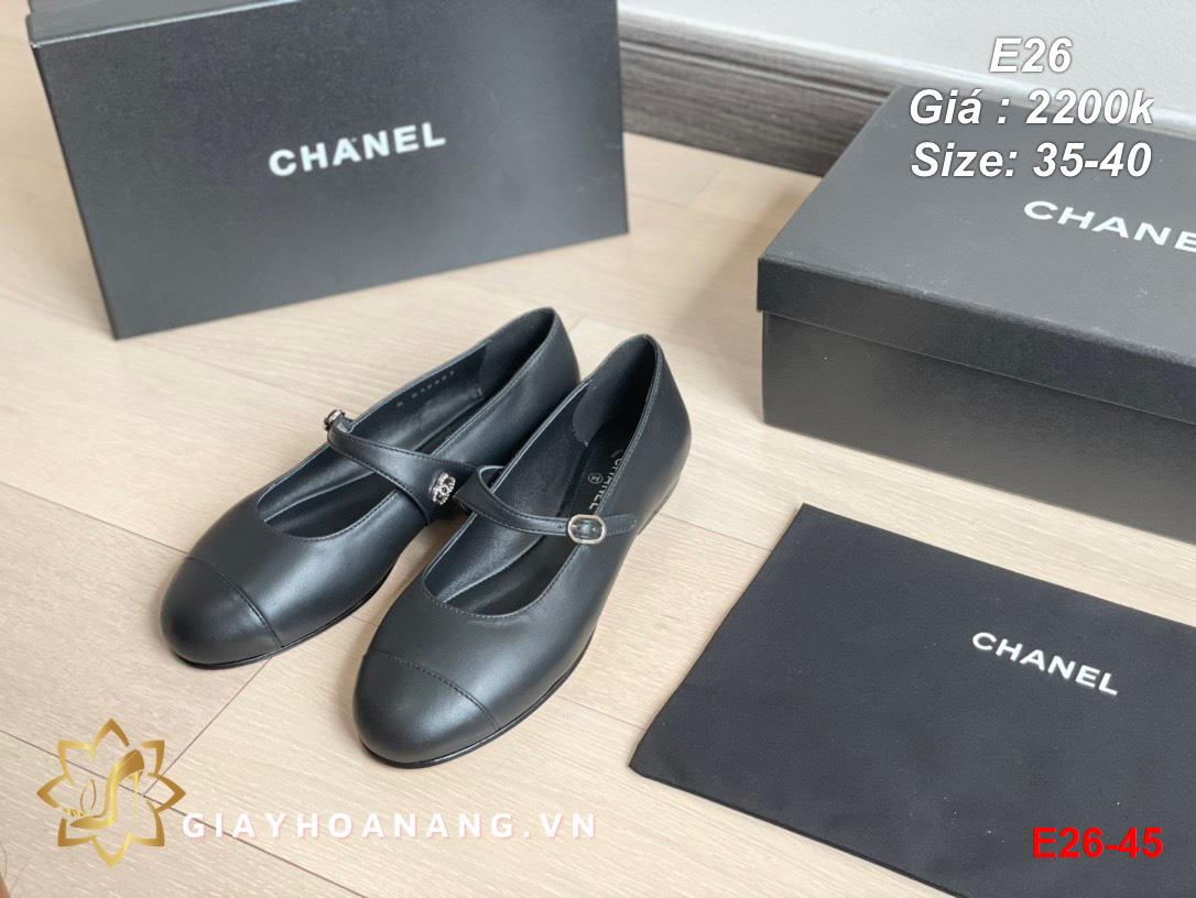 E26-45 Chanel giày bệt siêu cấp