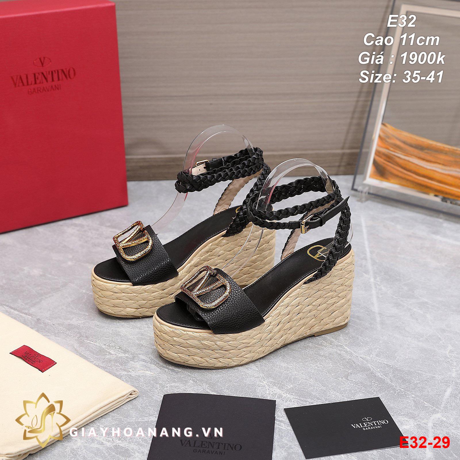 E32-29 Valentino sandal cao 11cm siêu cấp