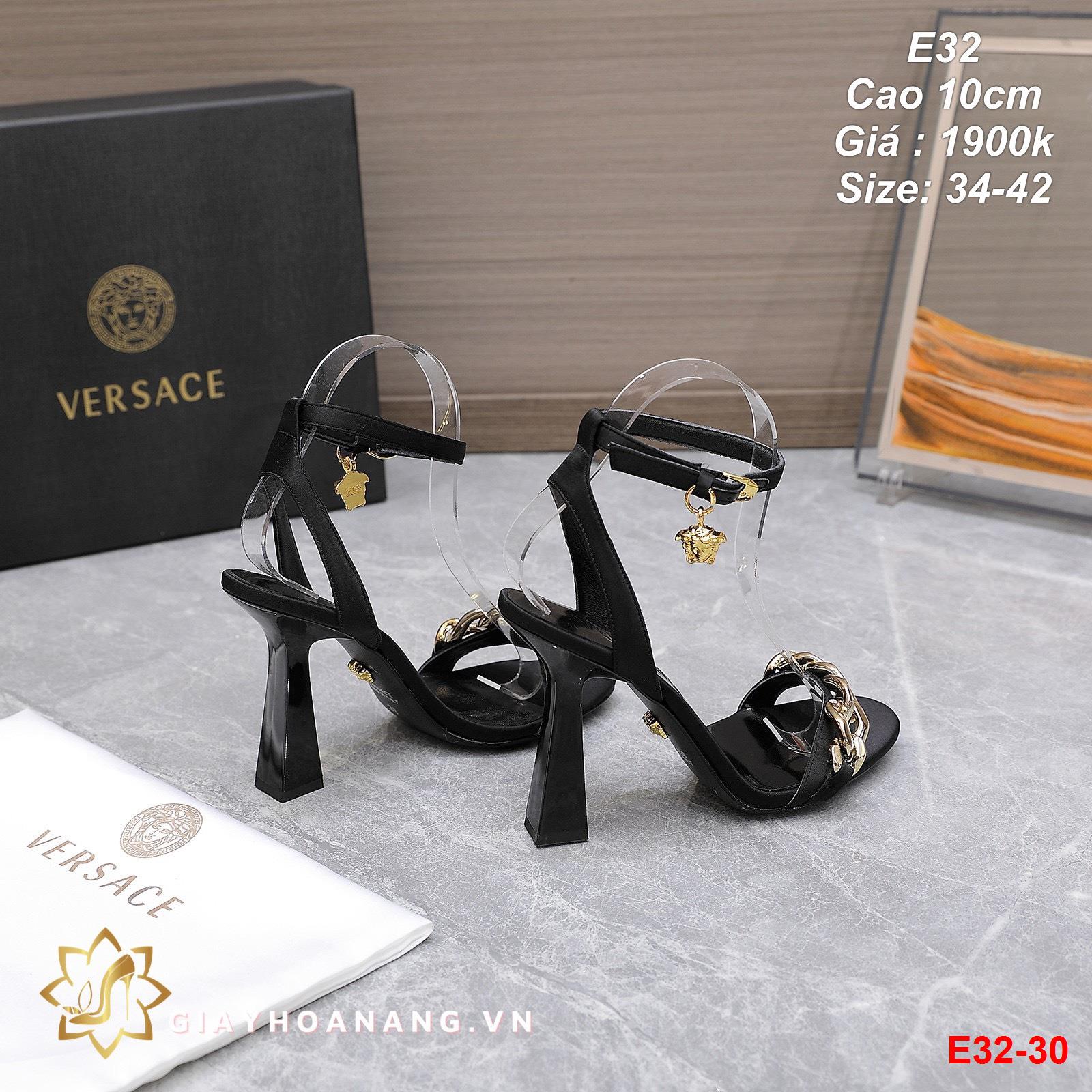 E32-30 Versace sandal cao 10cm siêu cấp