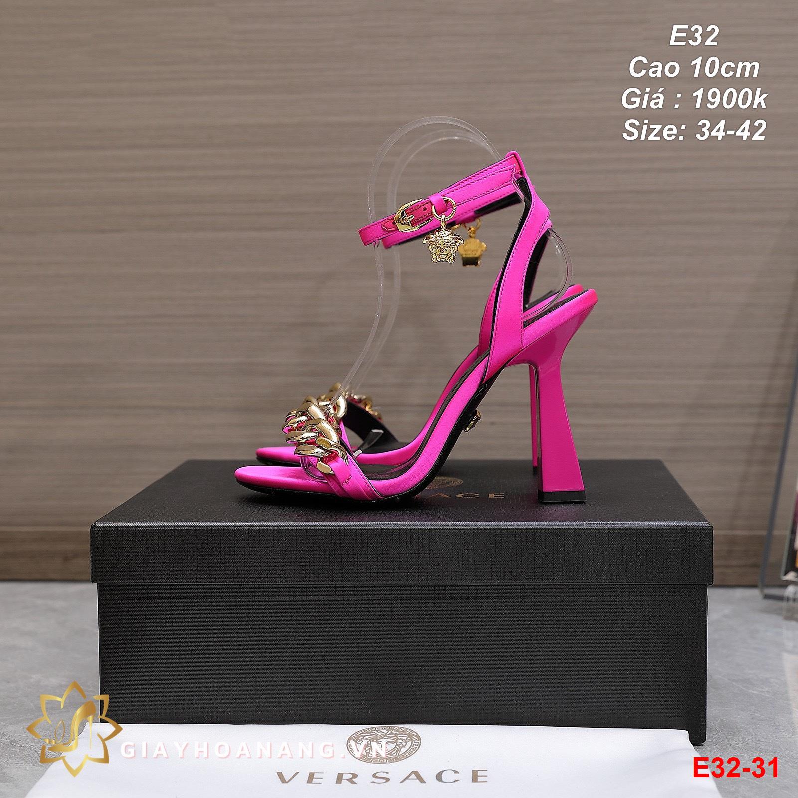 E32-31 Versace sandal cao 10cm siêu cấp