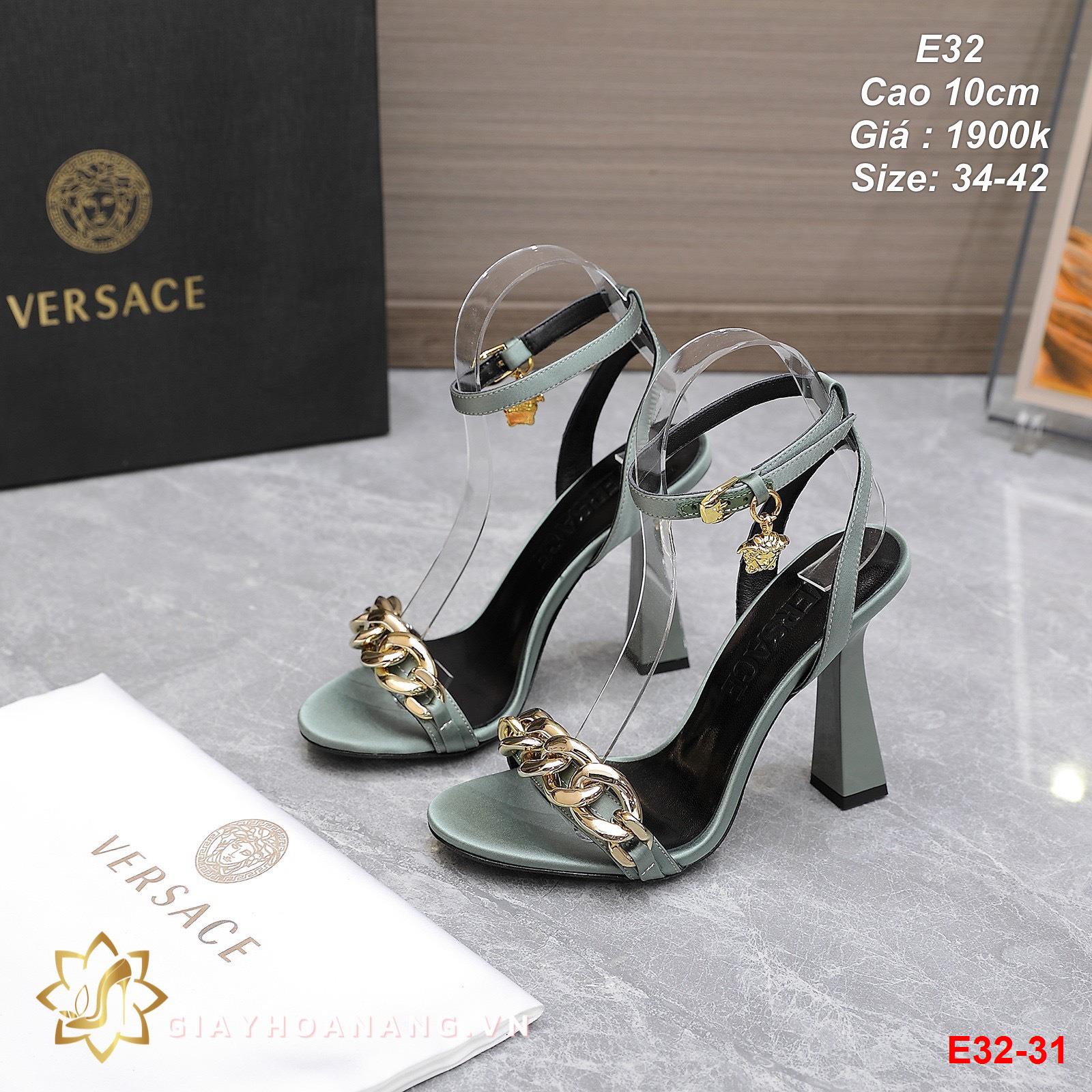 E32-31 Versace sandal cao 10cm siêu cấp