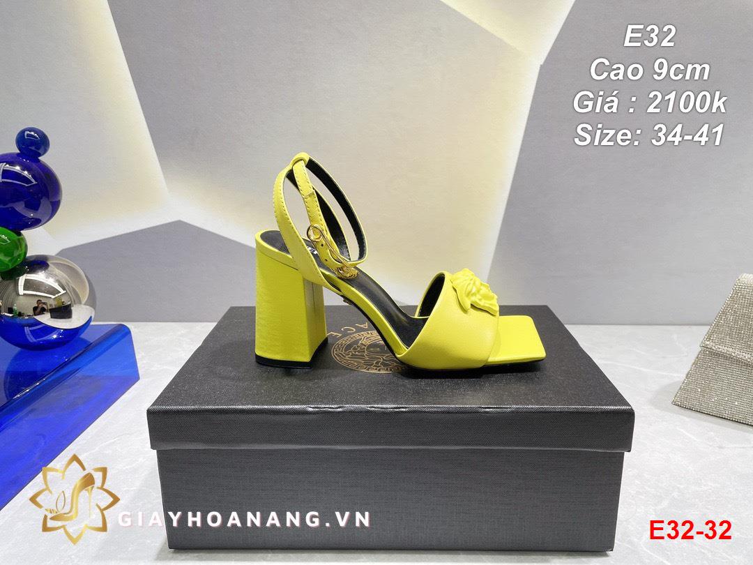E32-32 Versace sandal cao 9cm siêu cấp