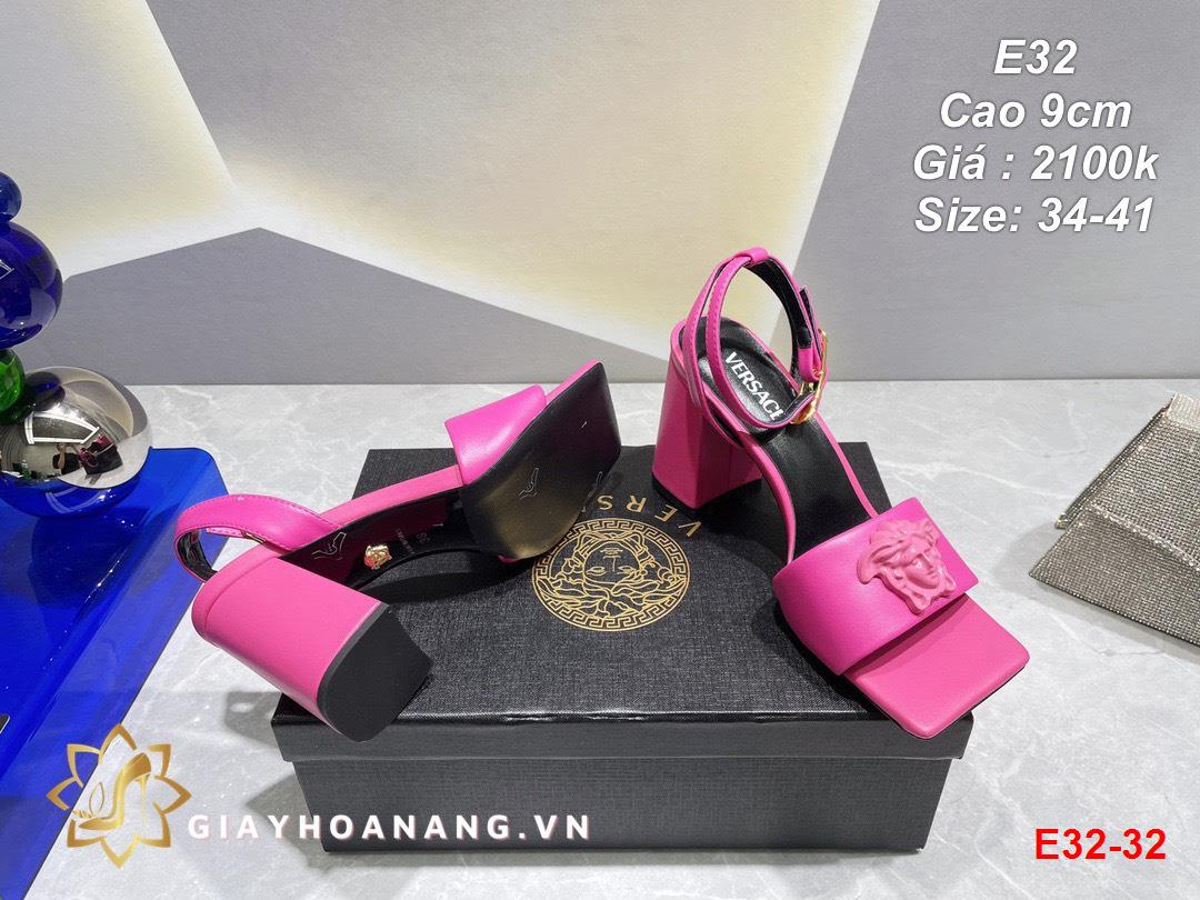 E32-32 Versace sandal cao 9cm siêu cấp