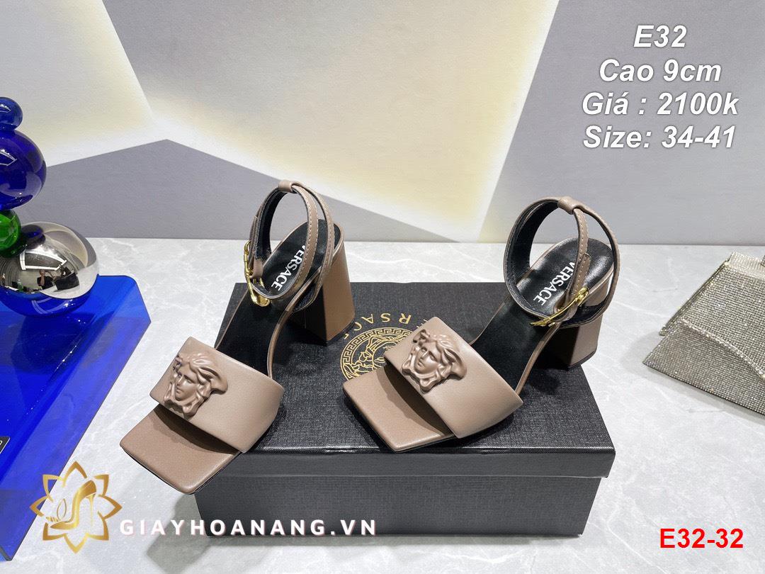 E32-32 Versace sandal cao 9cm siêu cấp