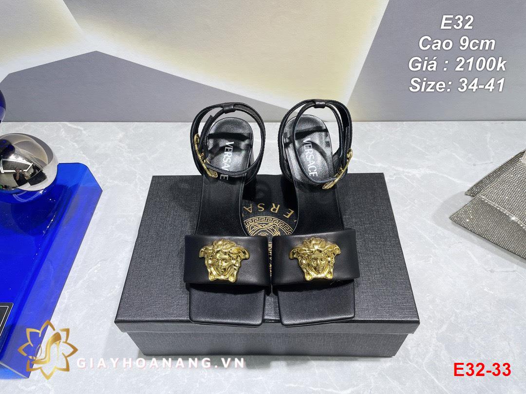 E32-33 Versace sandal cao 9cm siêu cấp
