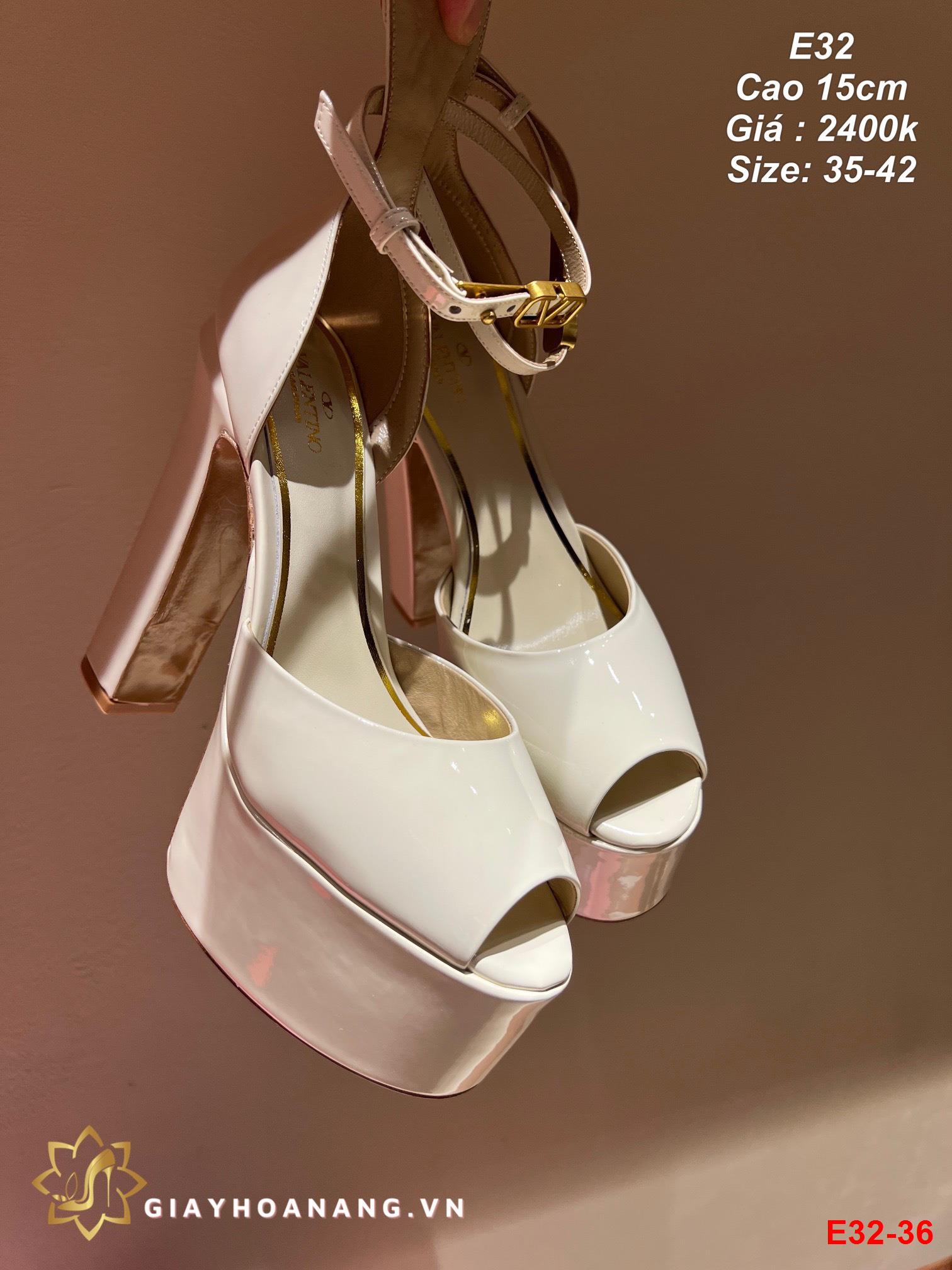 E32-36 Valentino sandal cao 15cm siêu cấp
