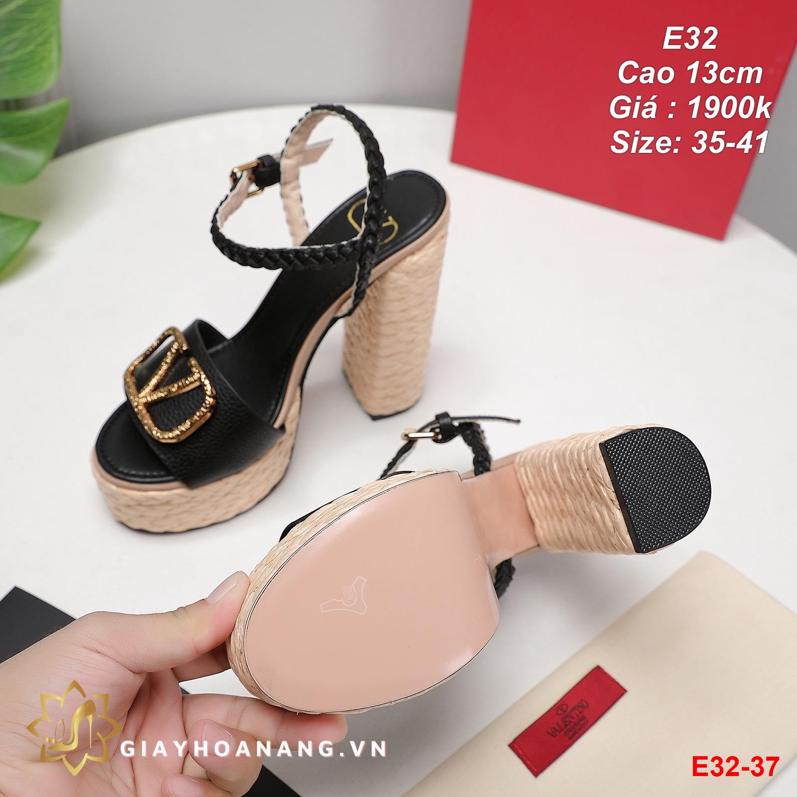 E32-37 Valentino sandal cao 13cm siêu cấp