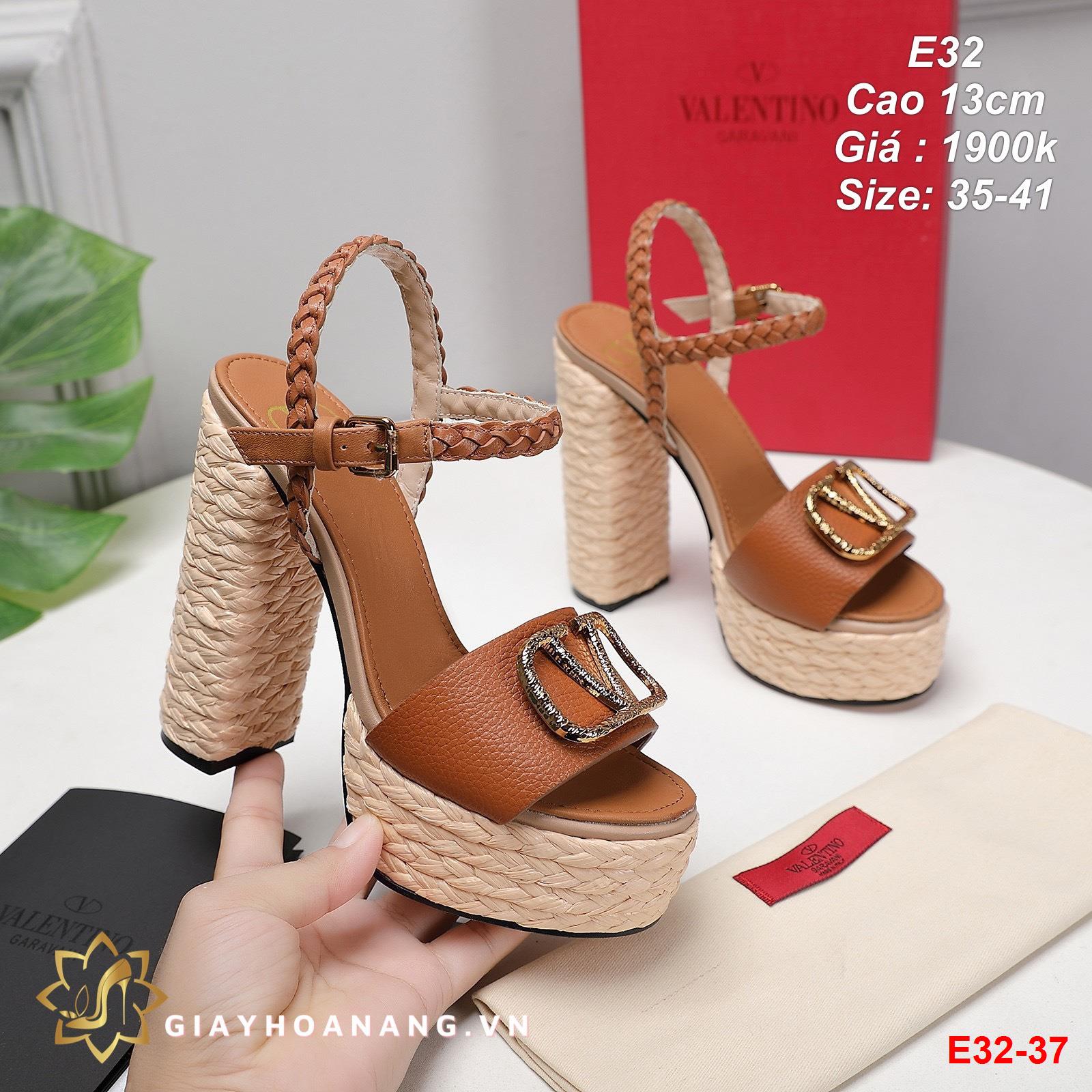 E32-37 Valentino sandal cao 13cm siêu cấp