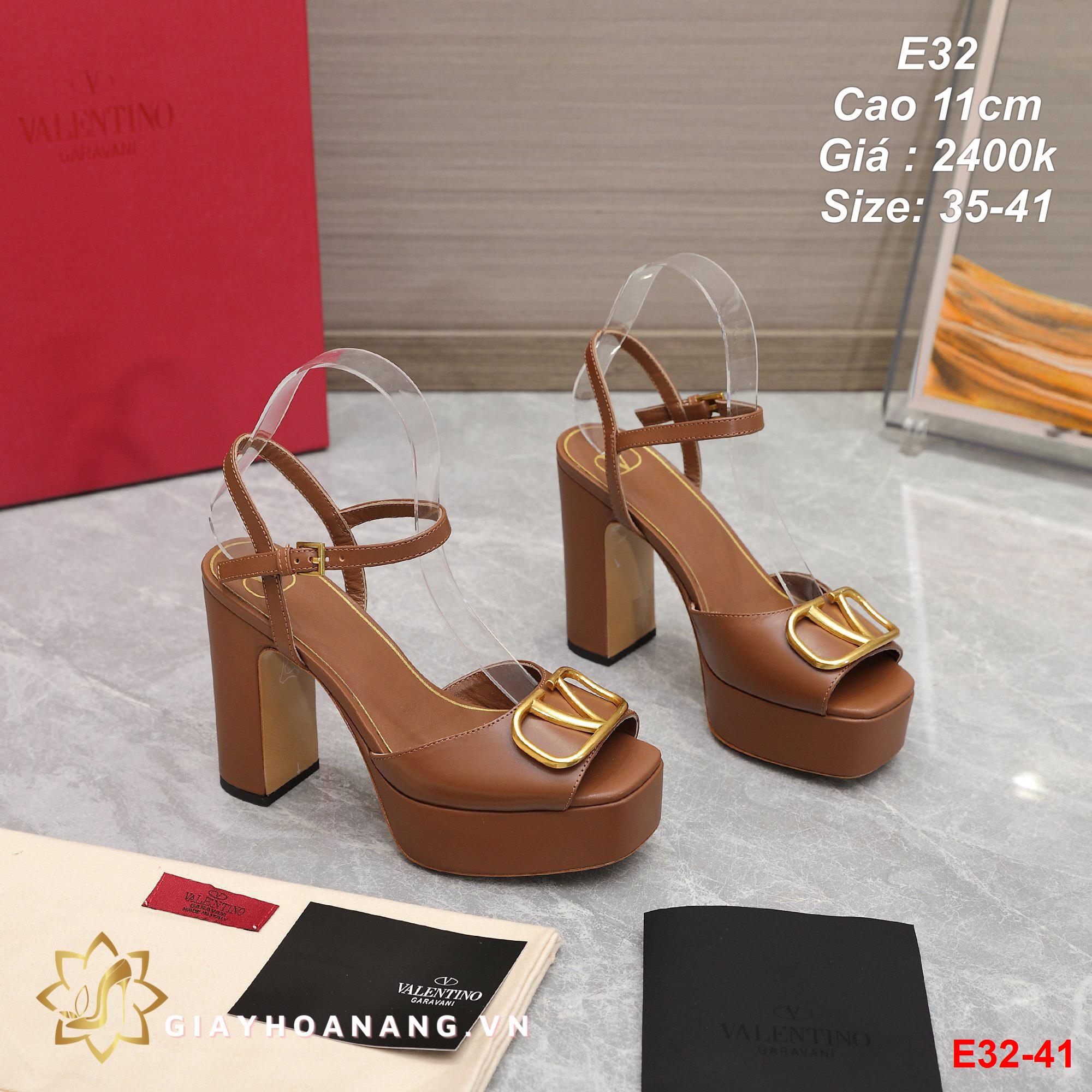 E32-41 Valentino sandal cao 11cm siêu cấp