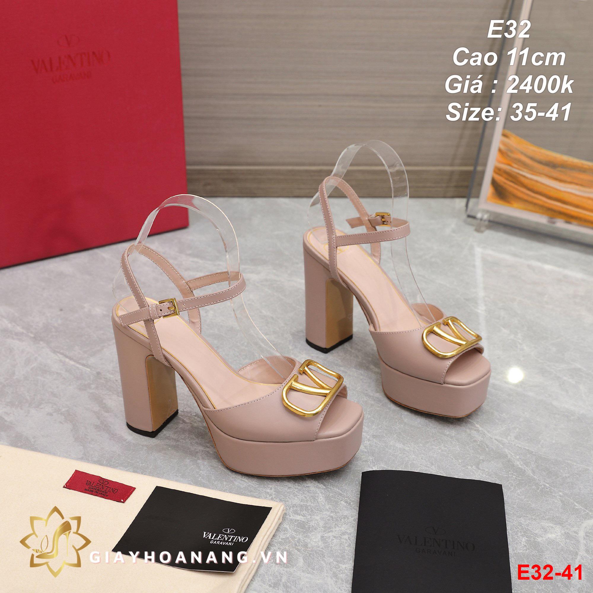 E32-41 Valentino sandal cao 11cm siêu cấp