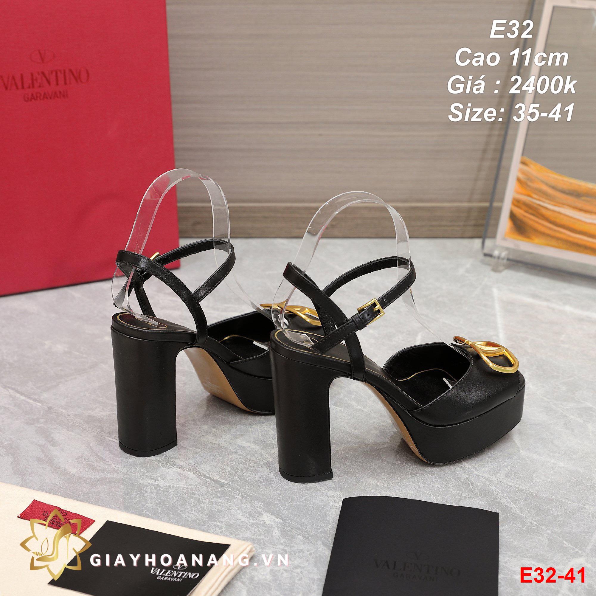 E32-41 Valentino sandal cao 11cm siêu cấp