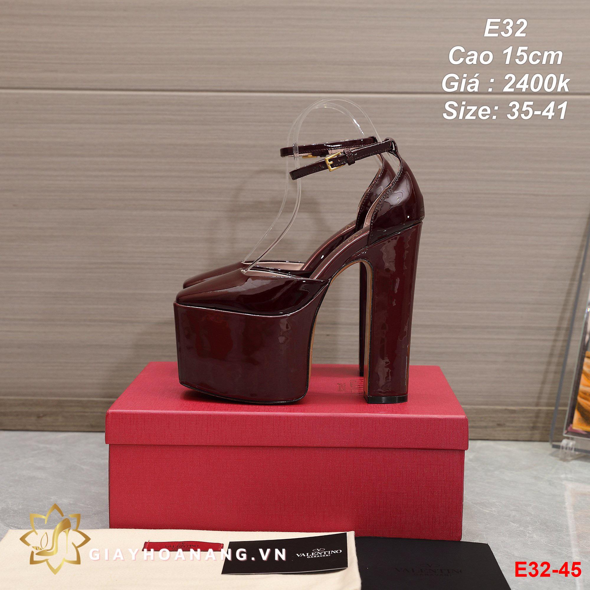 E32-45 Valentino sandal cao 15cm siêu cấp