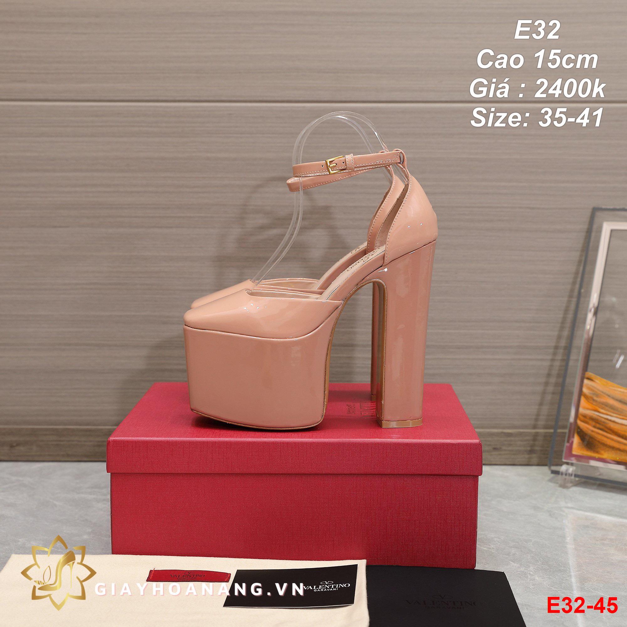 E32-45 Valentino sandal cao 15cm siêu cấp