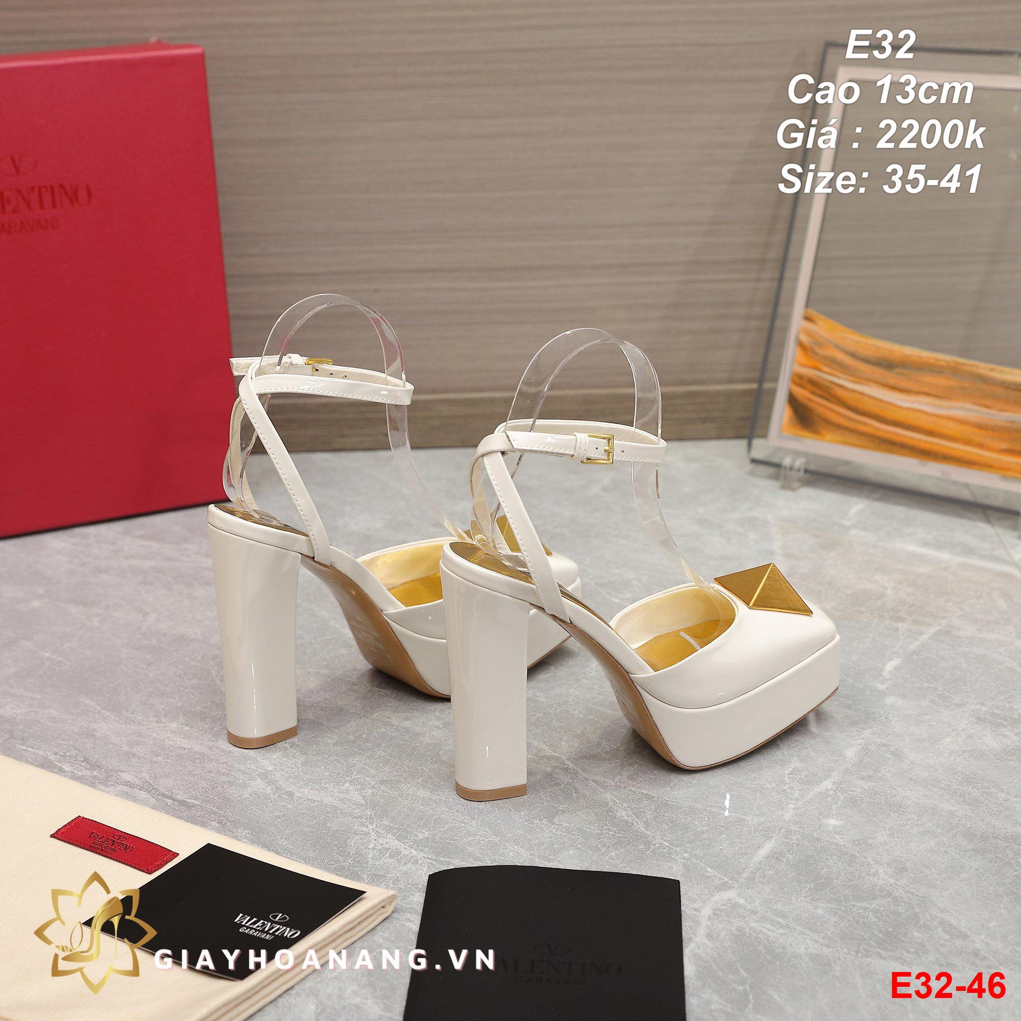 E32-46 Valentino sandal cao 13cm siêu cấp