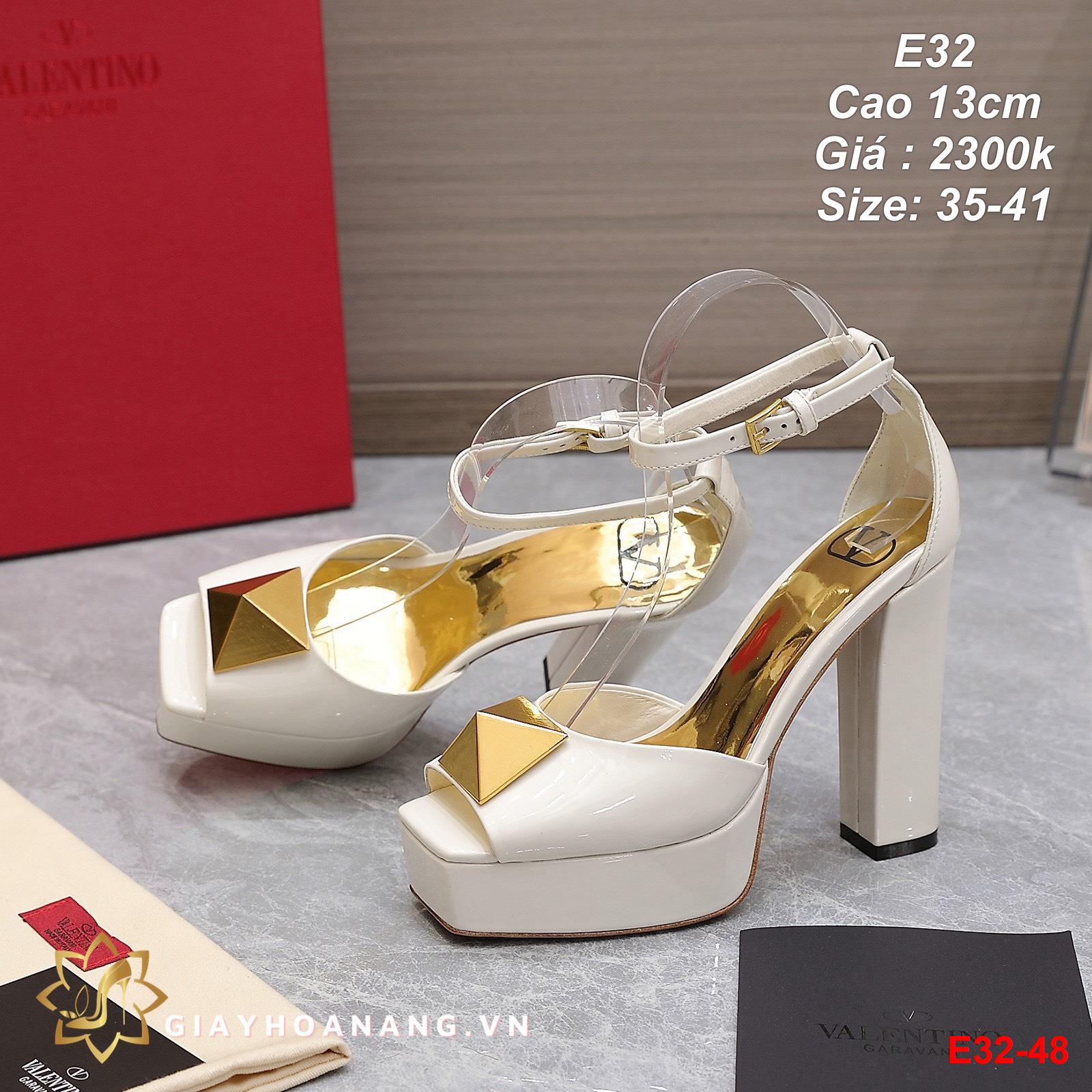 E32-48 Valentino sandal cao 13cm siêu cấp