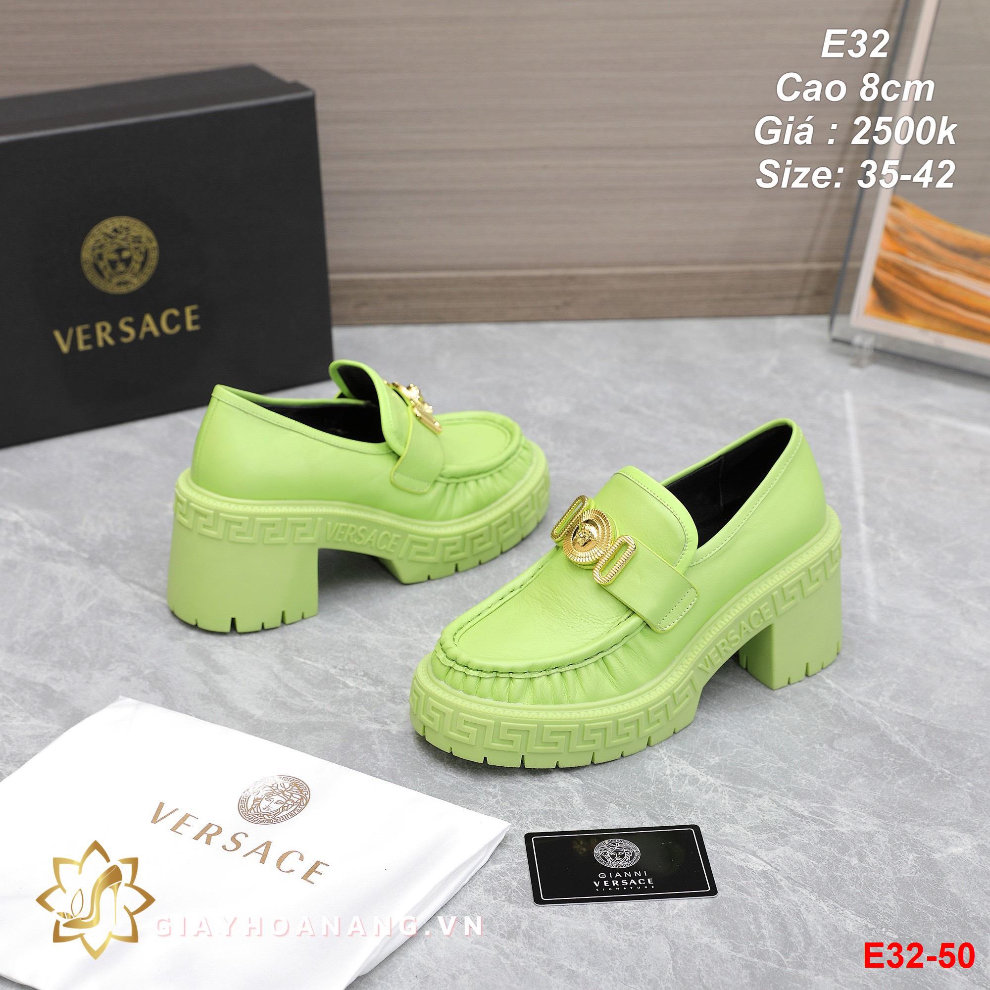 E32-50 Versace giày cao 8cm siêu cấp