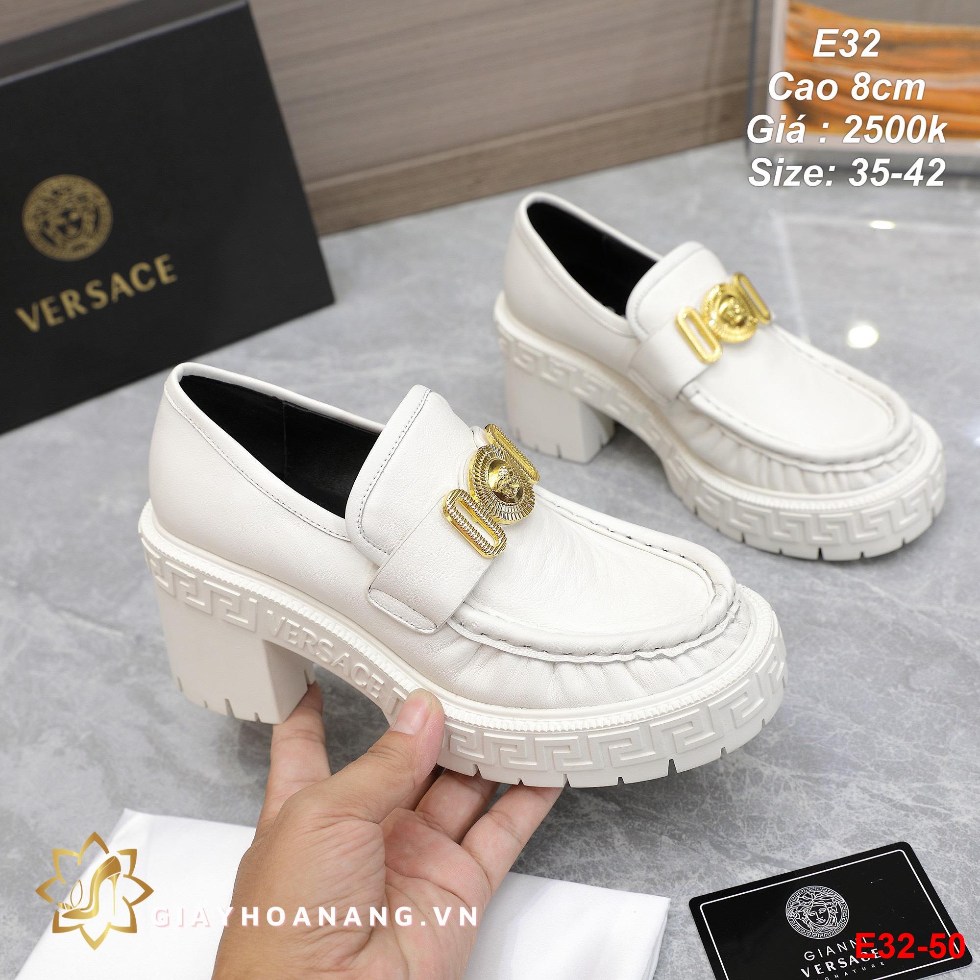 E32-50 Versace giày cao 8cm siêu cấp