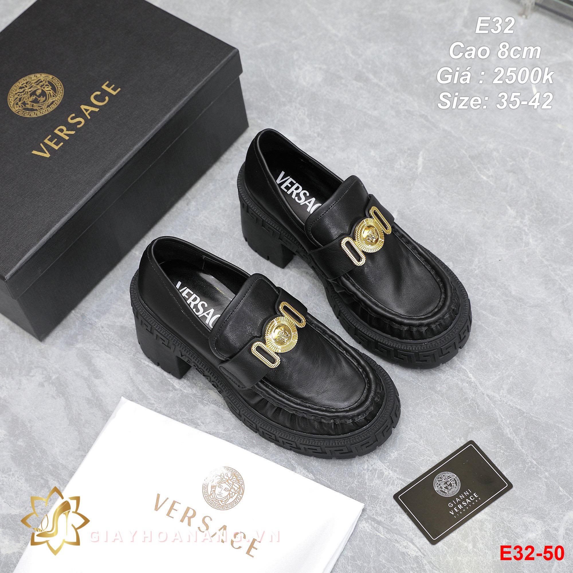 E32-50 Versace giày cao 8cm siêu cấp