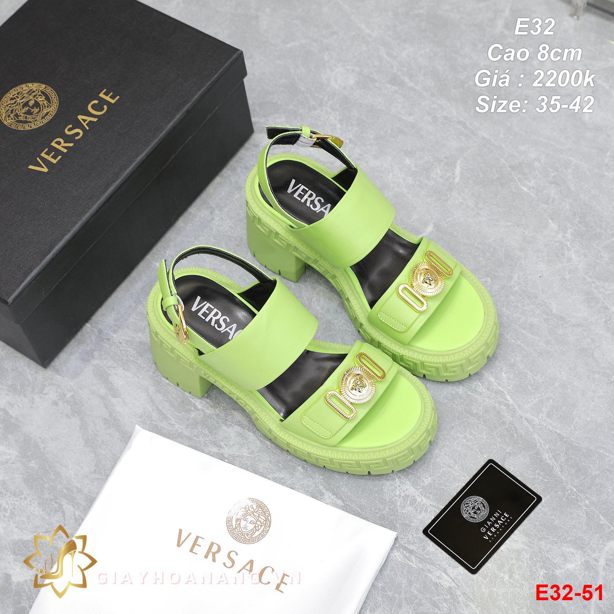 E32-51 Versace sandal cao 8cm siêu cấp