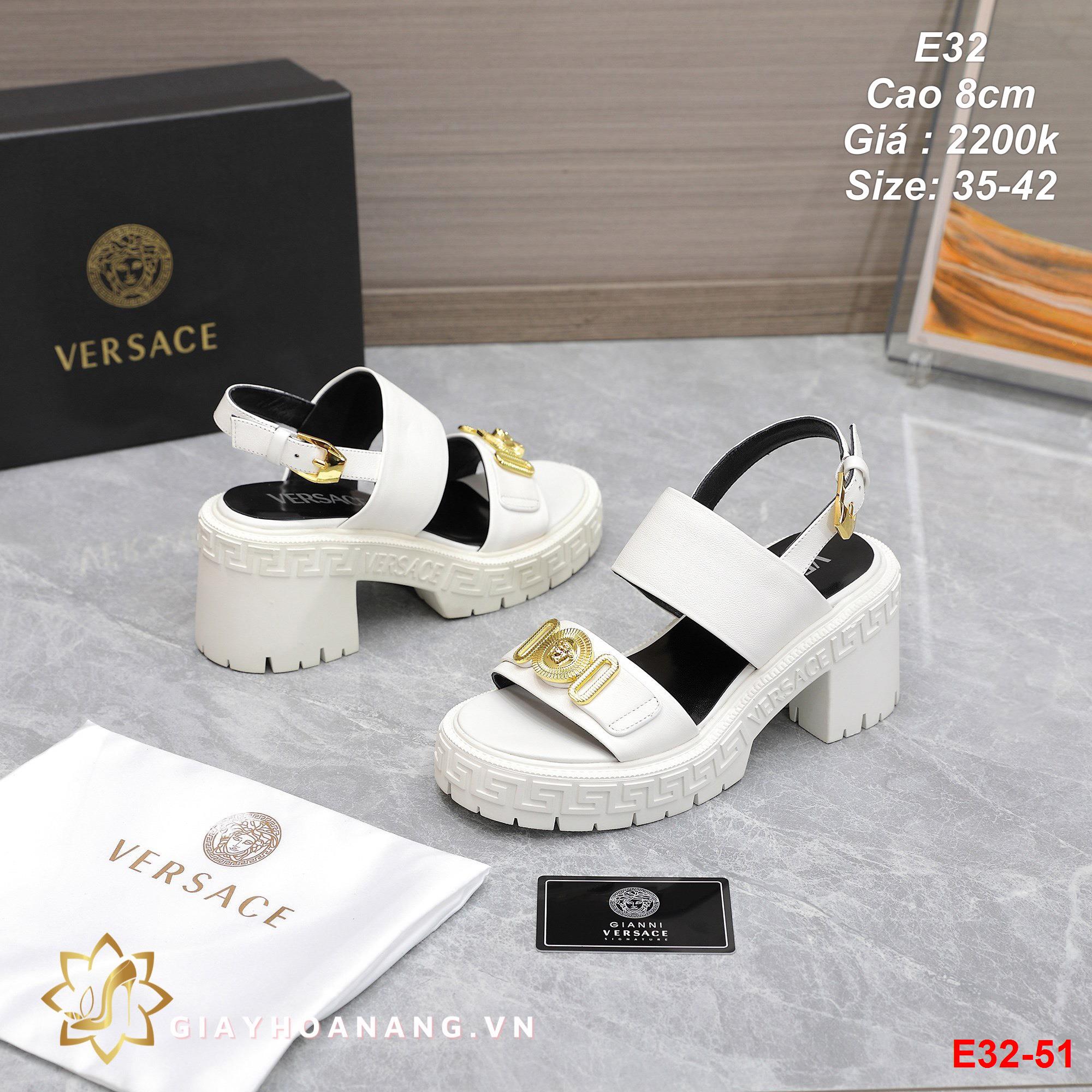 E32-51 Versace sandal cao 8cm siêu cấp