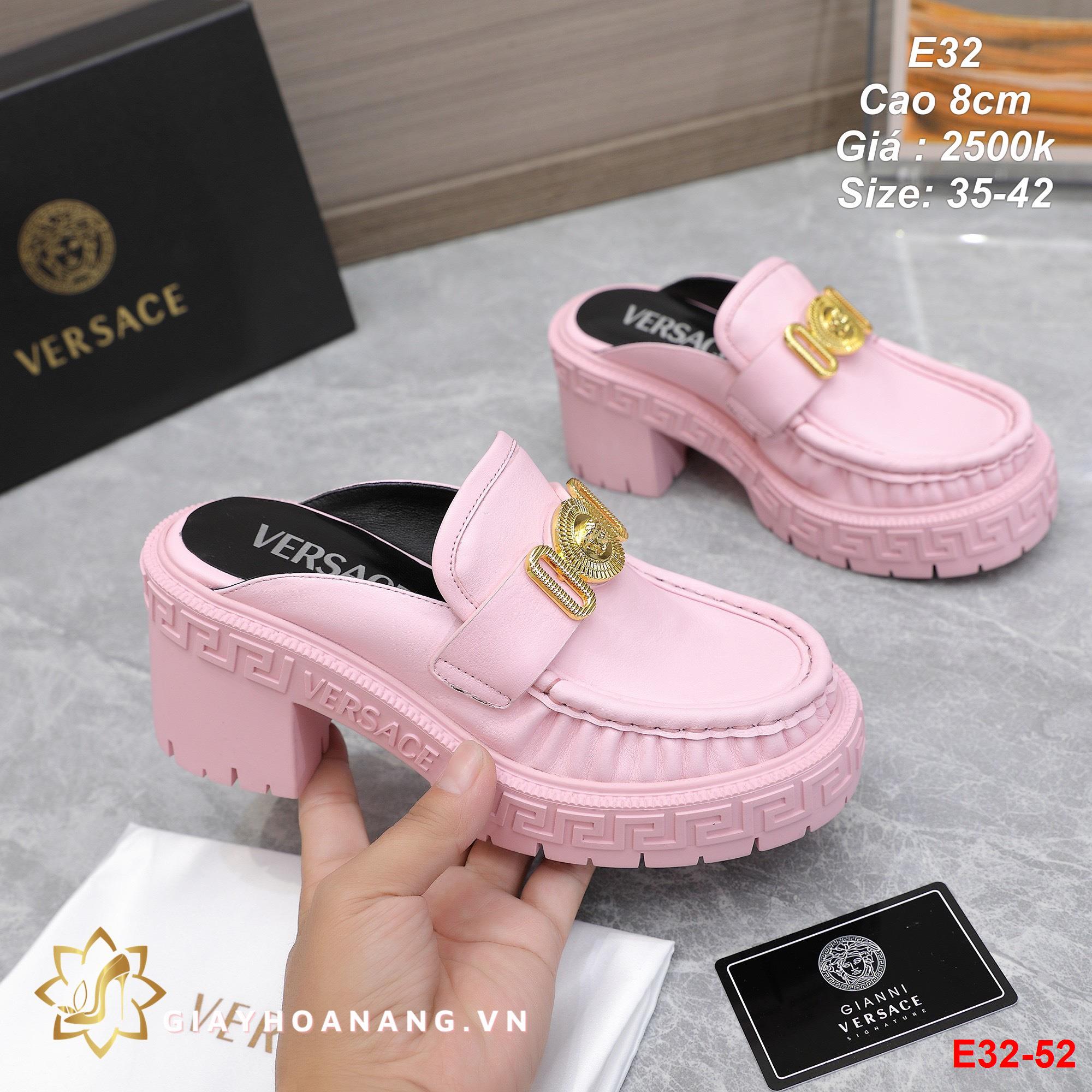 E32-52 Versace dép sục cao 8cm siêu cấp