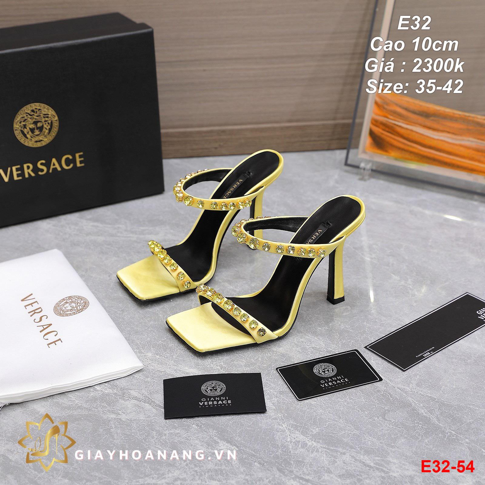 E32-54 Versace sandal cao 10cm siêu cấp