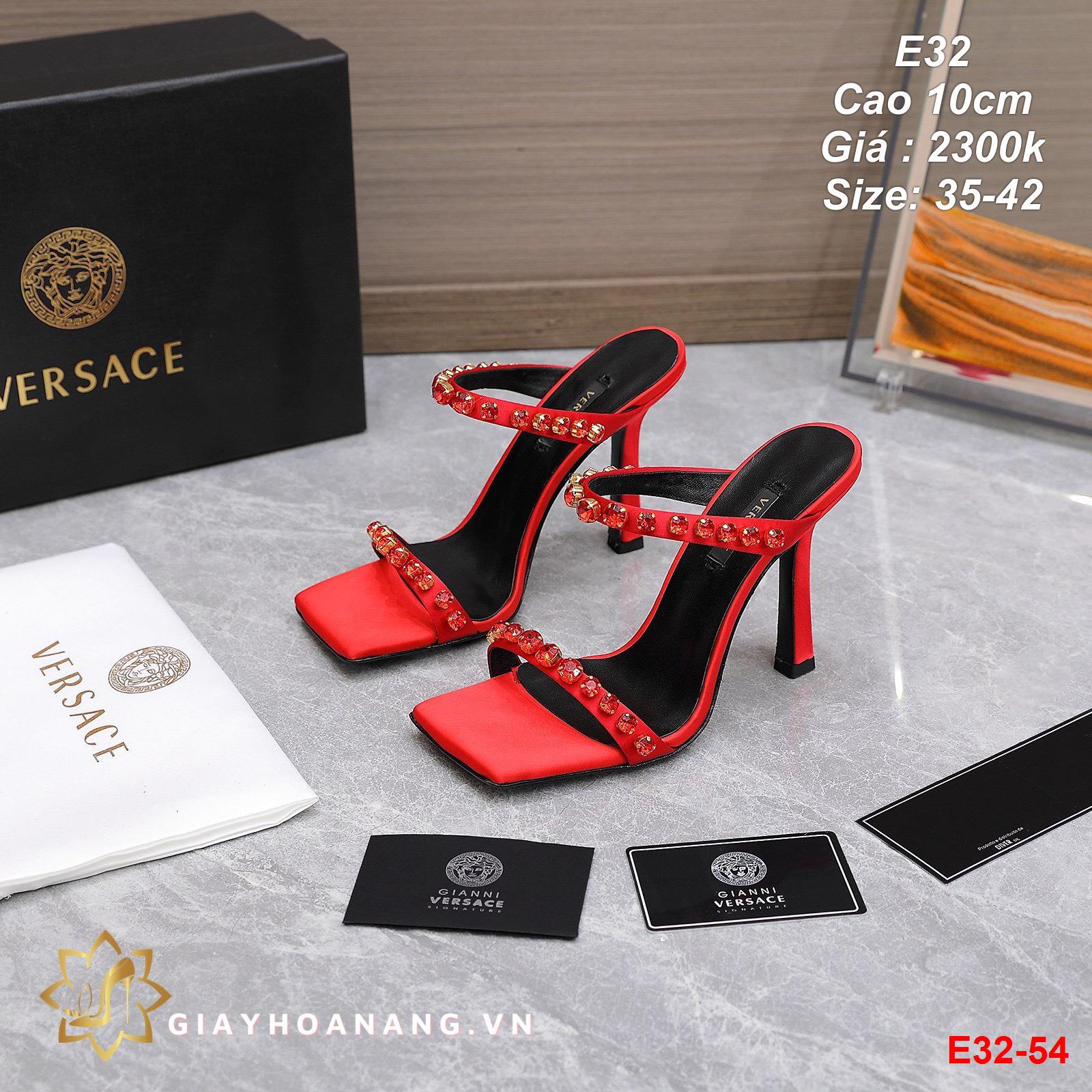 E32-54 Versace sandal cao 10cm siêu cấp