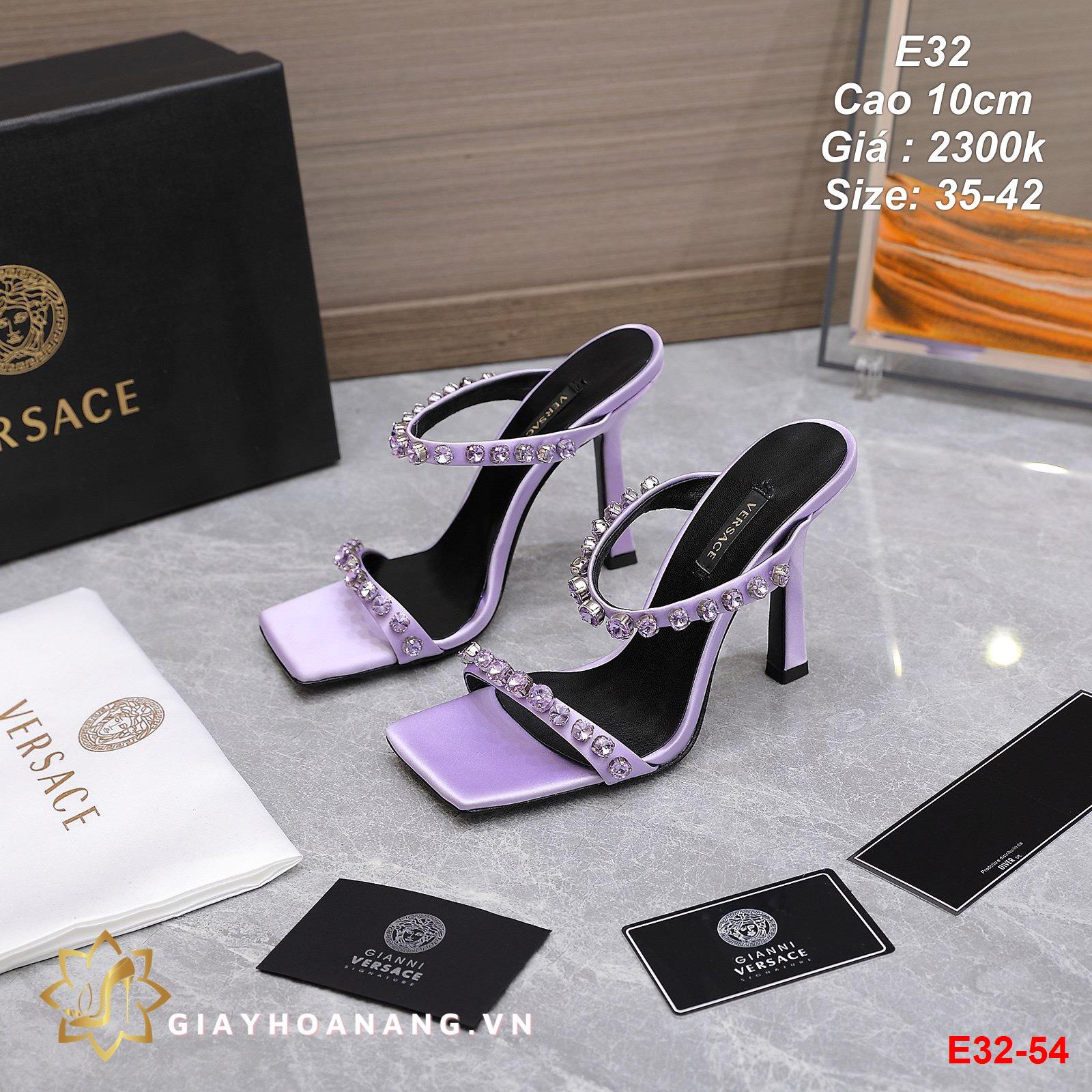 E32-54 Versace sandal cao 10cm siêu cấp