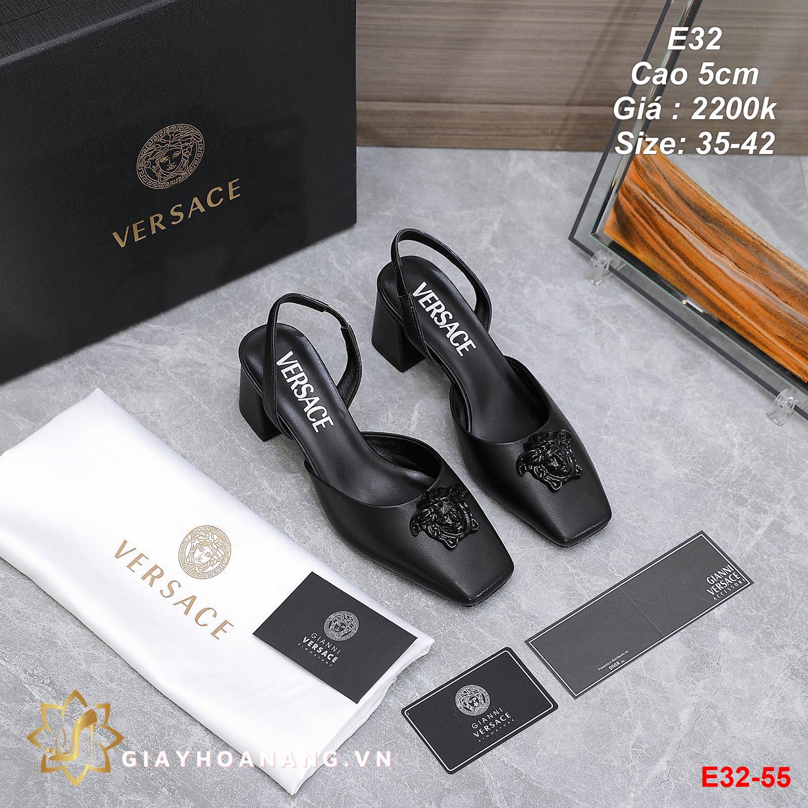 E32-55 Versace sandal cao 5cm siêu cấp