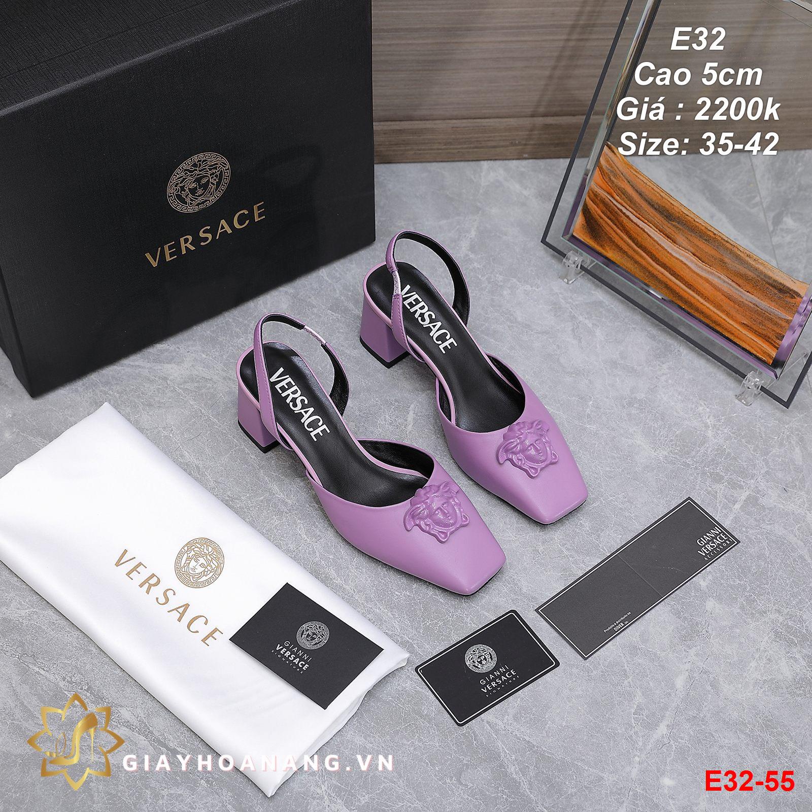 E32-55 Versace sandal cao 5cm siêu cấp