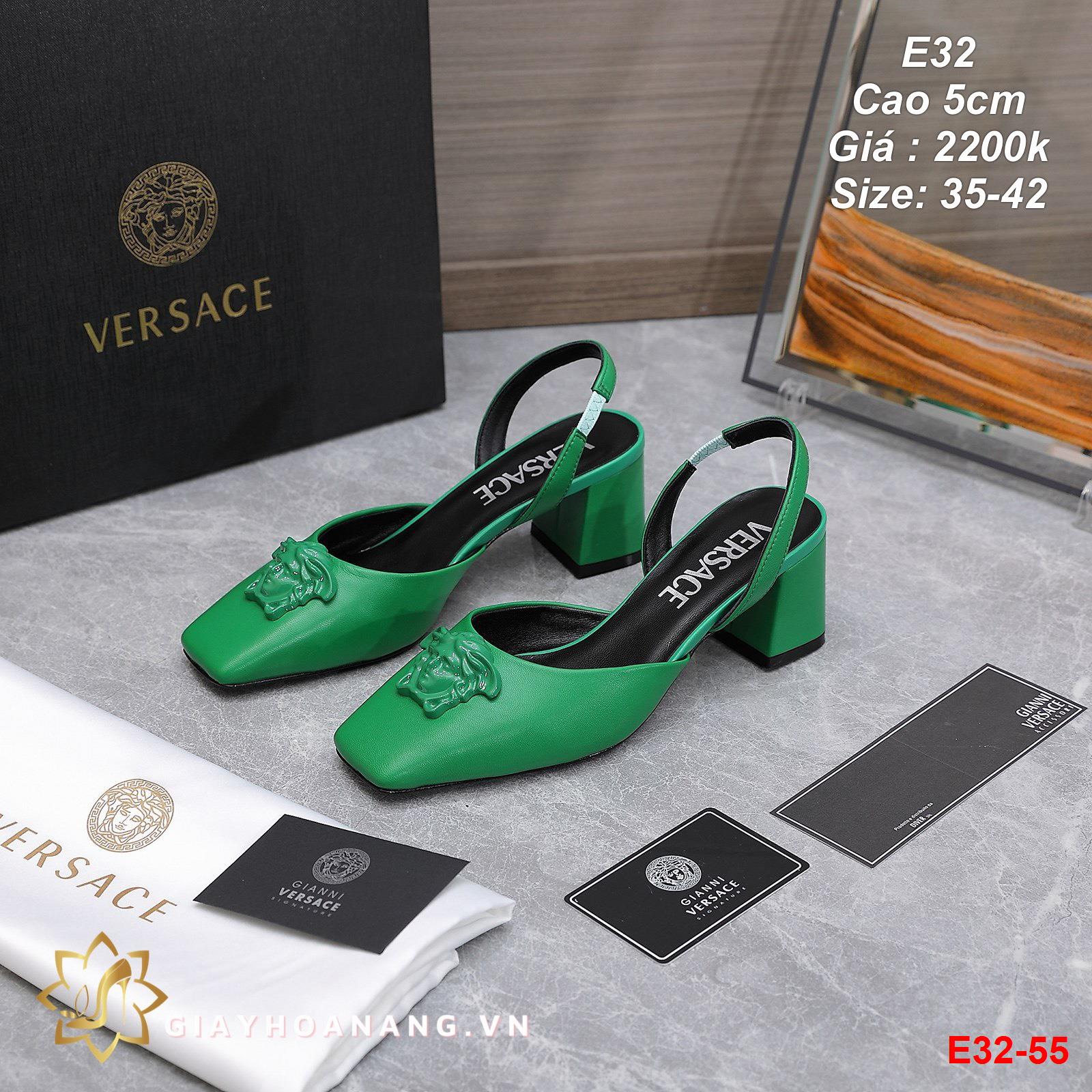 E32-55 Versace sandal cao 5cm siêu cấp