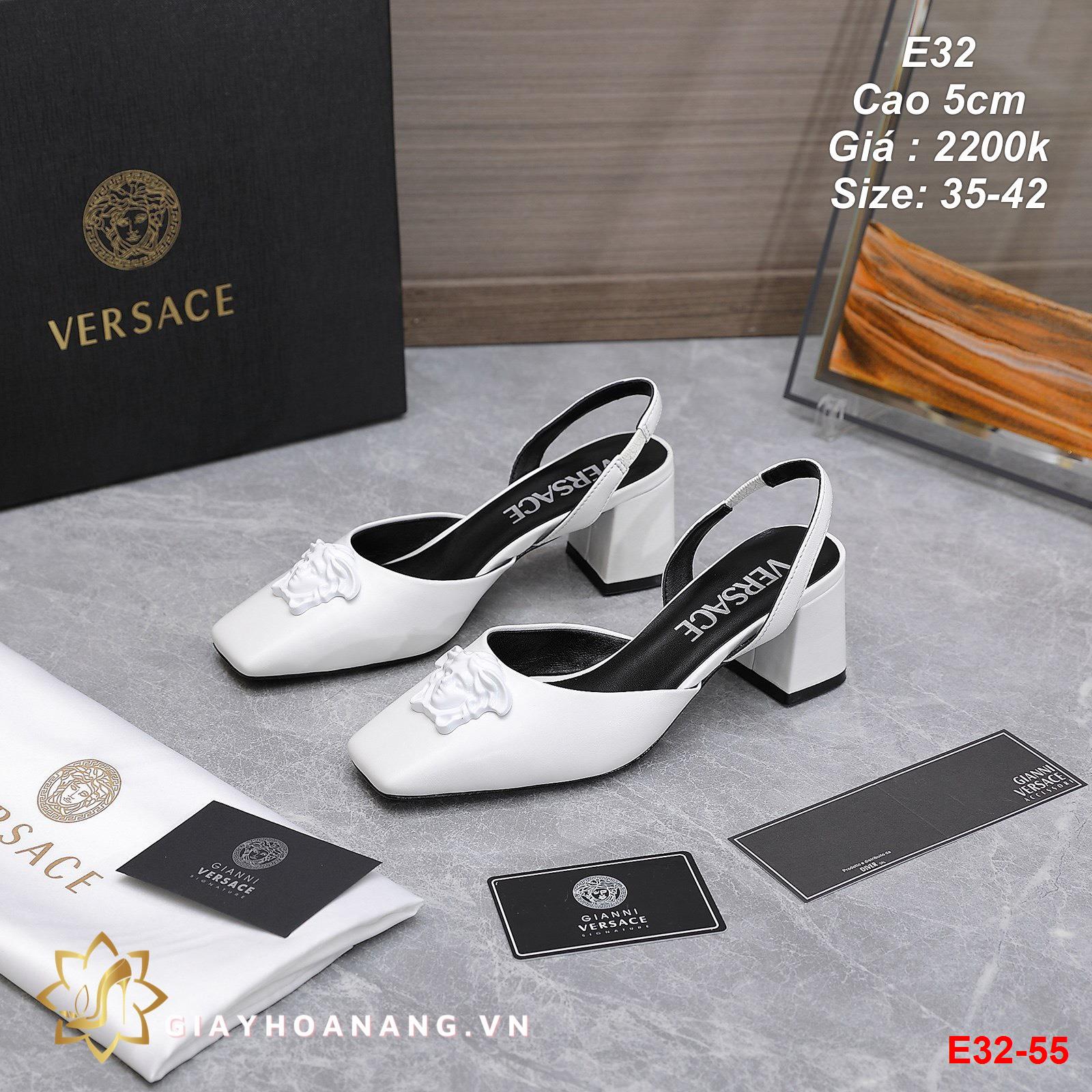 E32-55 Versace sandal cao 5cm siêu cấp