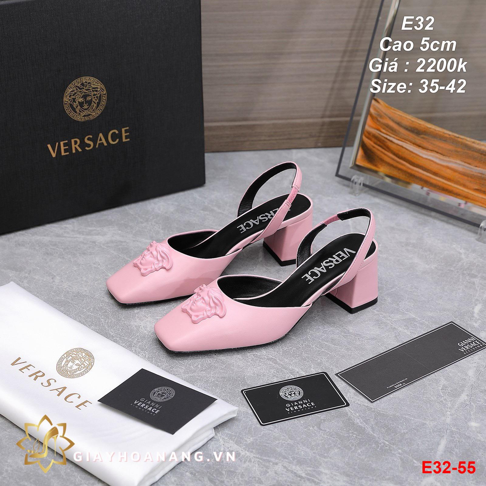 E32-55 Versace sandal cao 5cm siêu cấp