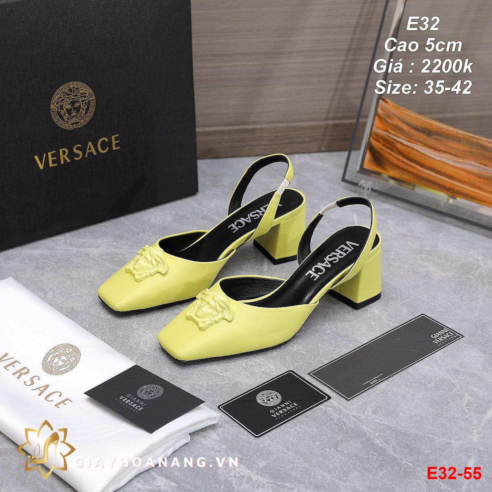 E32-55 Versace sandal cao 5cm siêu cấp