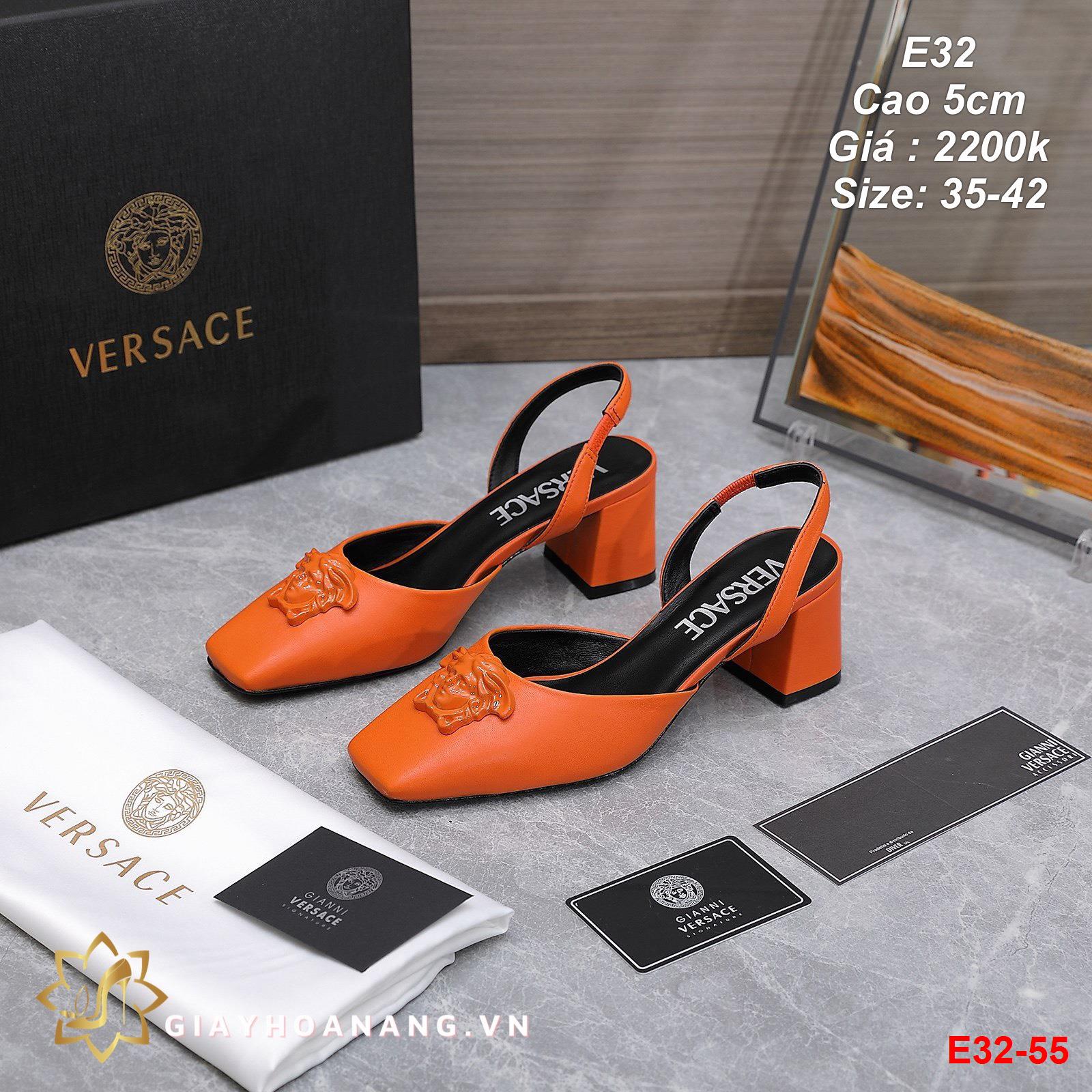 E32-55 Versace sandal cao 5cm siêu cấp