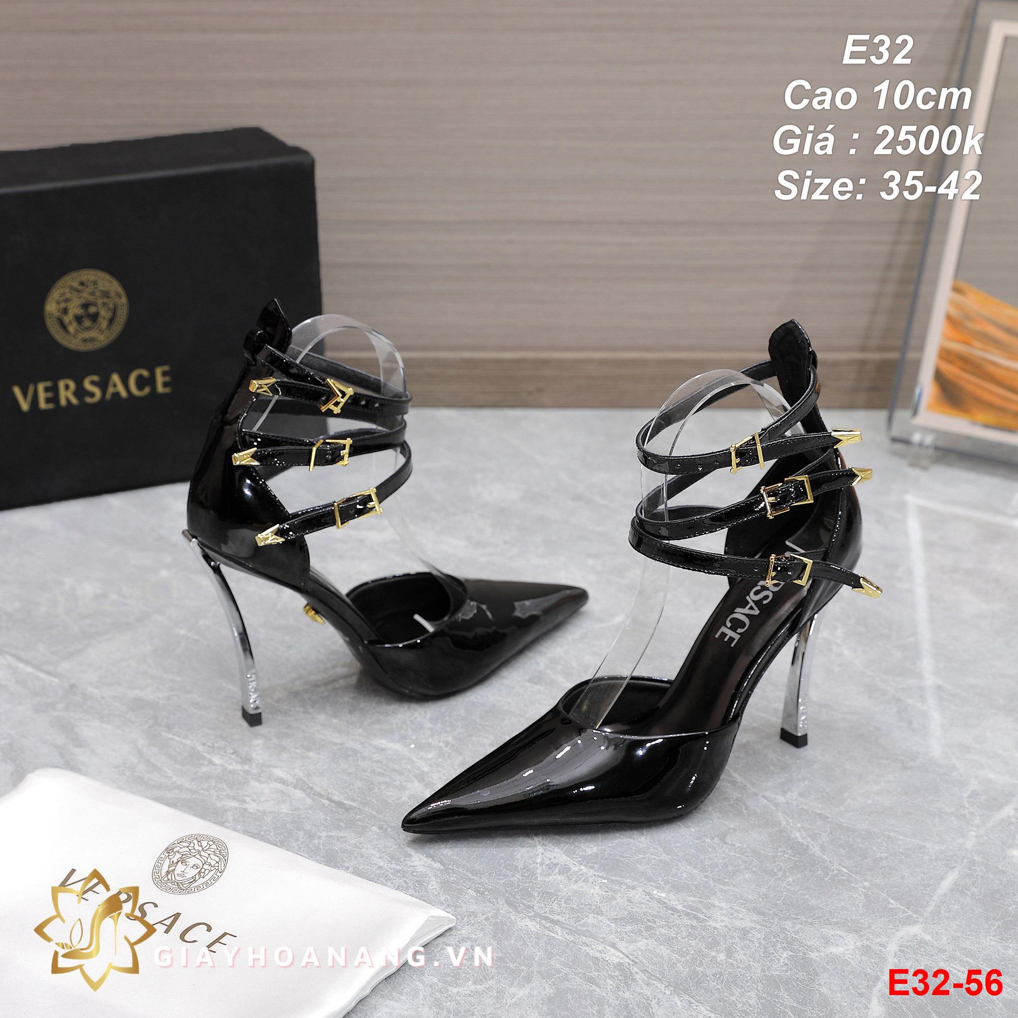 E32-56 Versace sandal cao 10cm siêu cấp