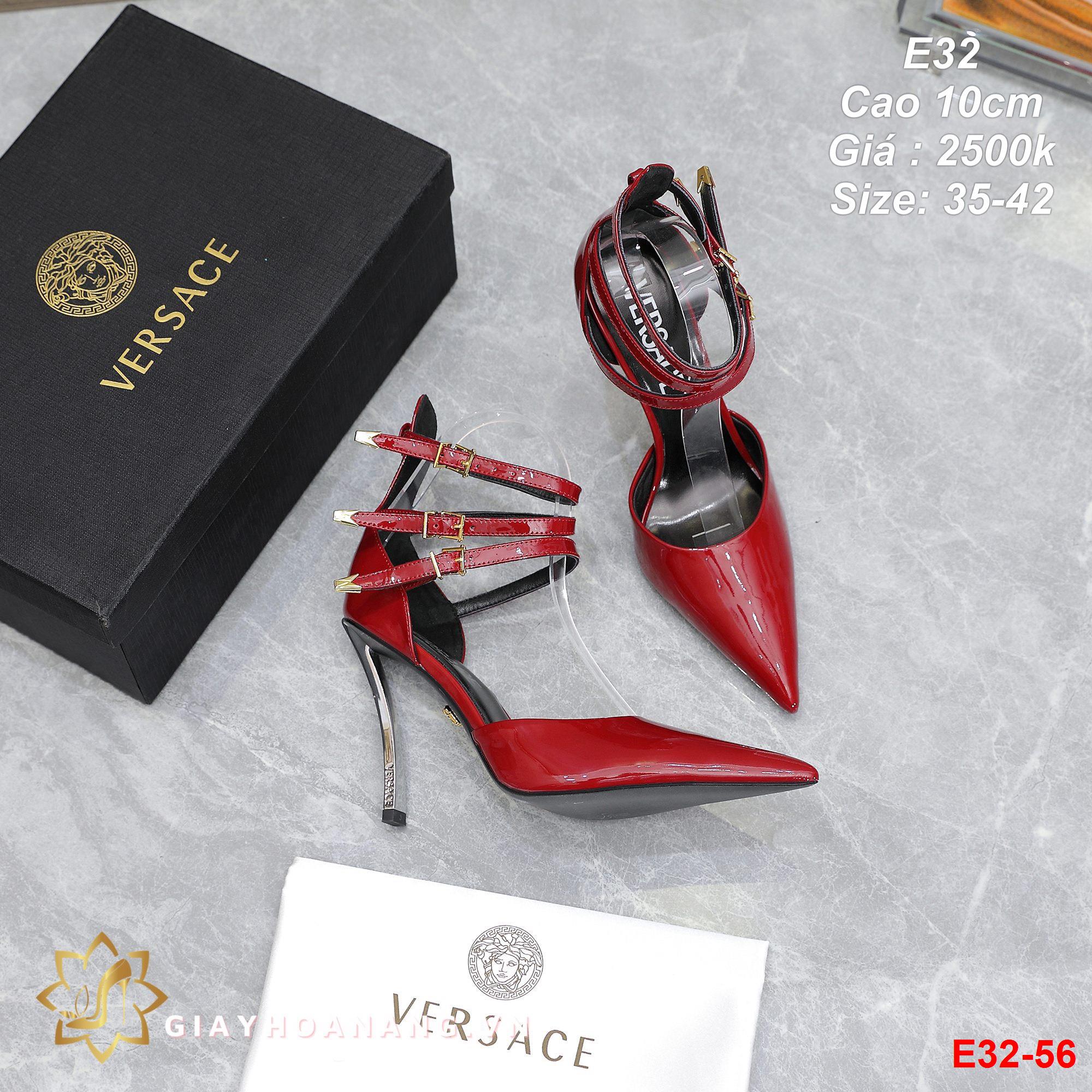 E32-56 Versace sandal cao 10cm siêu cấp