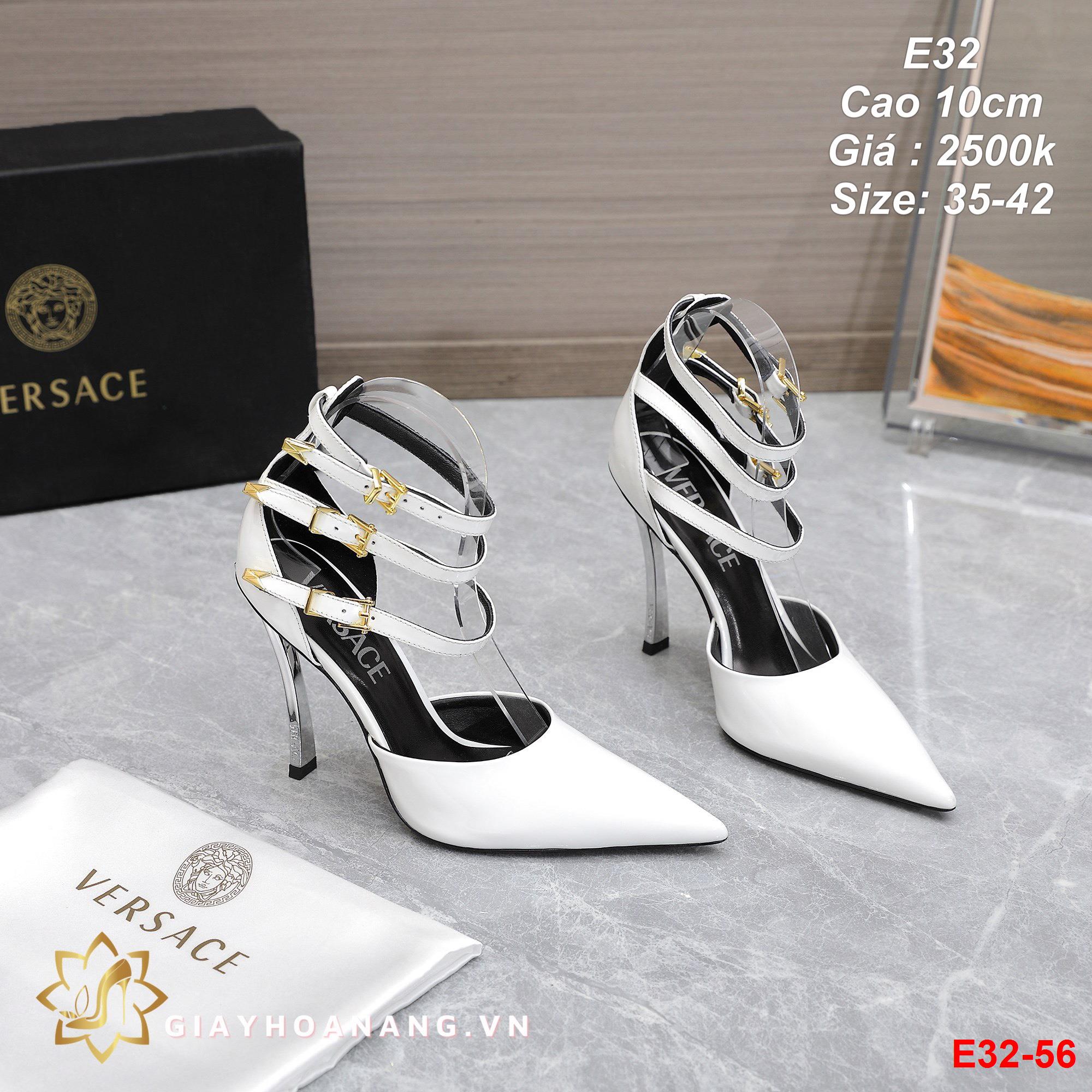 E32-56 Versace sandal cao 10cm siêu cấp